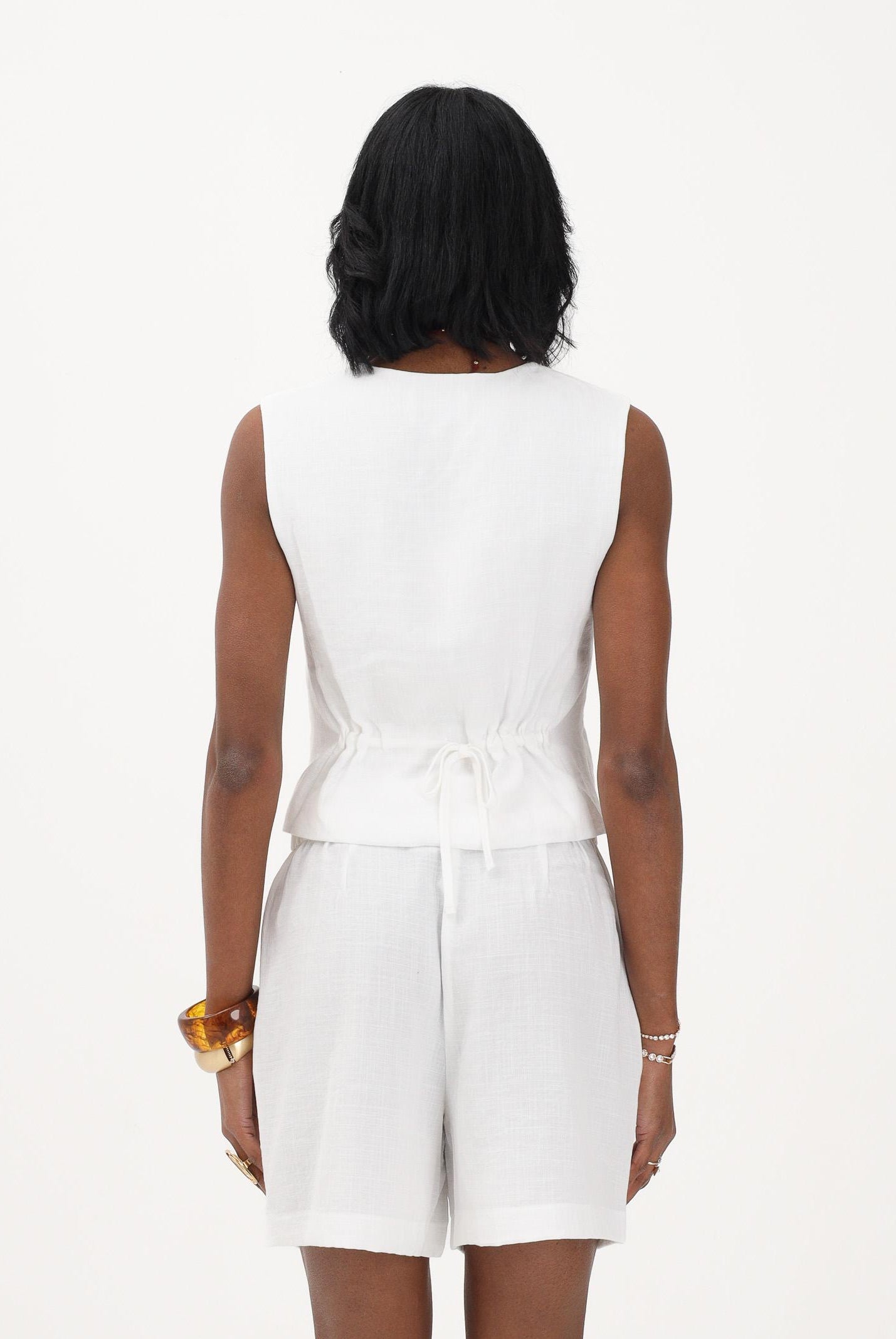 ONLY Gilet bianco da donna 15370277 BRWI ONLY