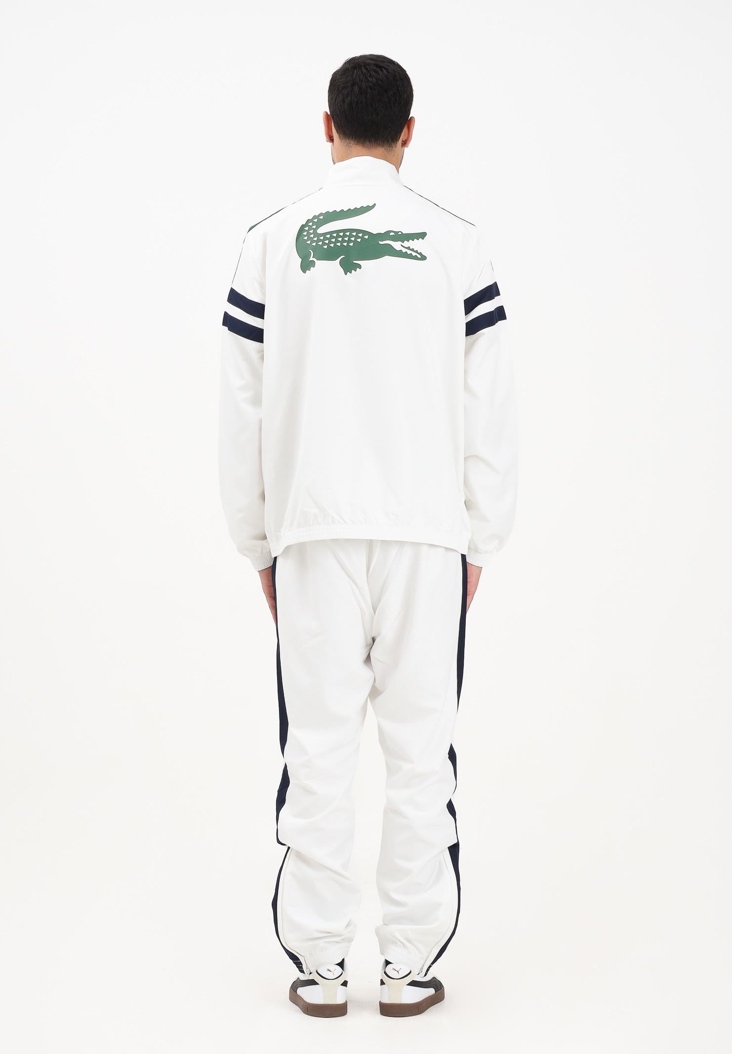 LACOSTE Tuta da uomo in tessuto tecnico bianco WH4766 YVC LACOSTE