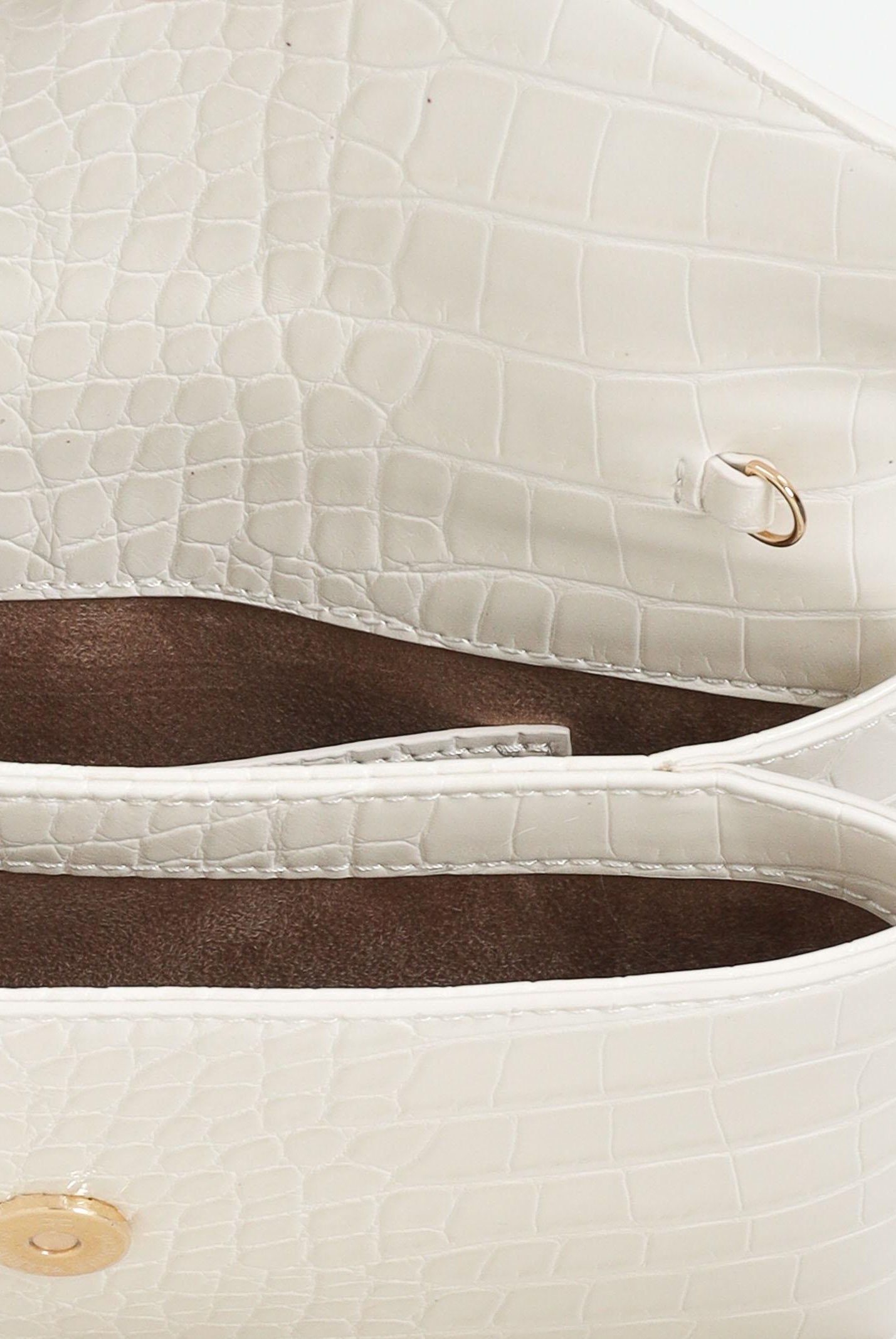 ELISABETTA FRANCHI Pochette bianco latte da donna con logo e nappina BS56A57E2 DZ9 ELISABETTA FRANCHI