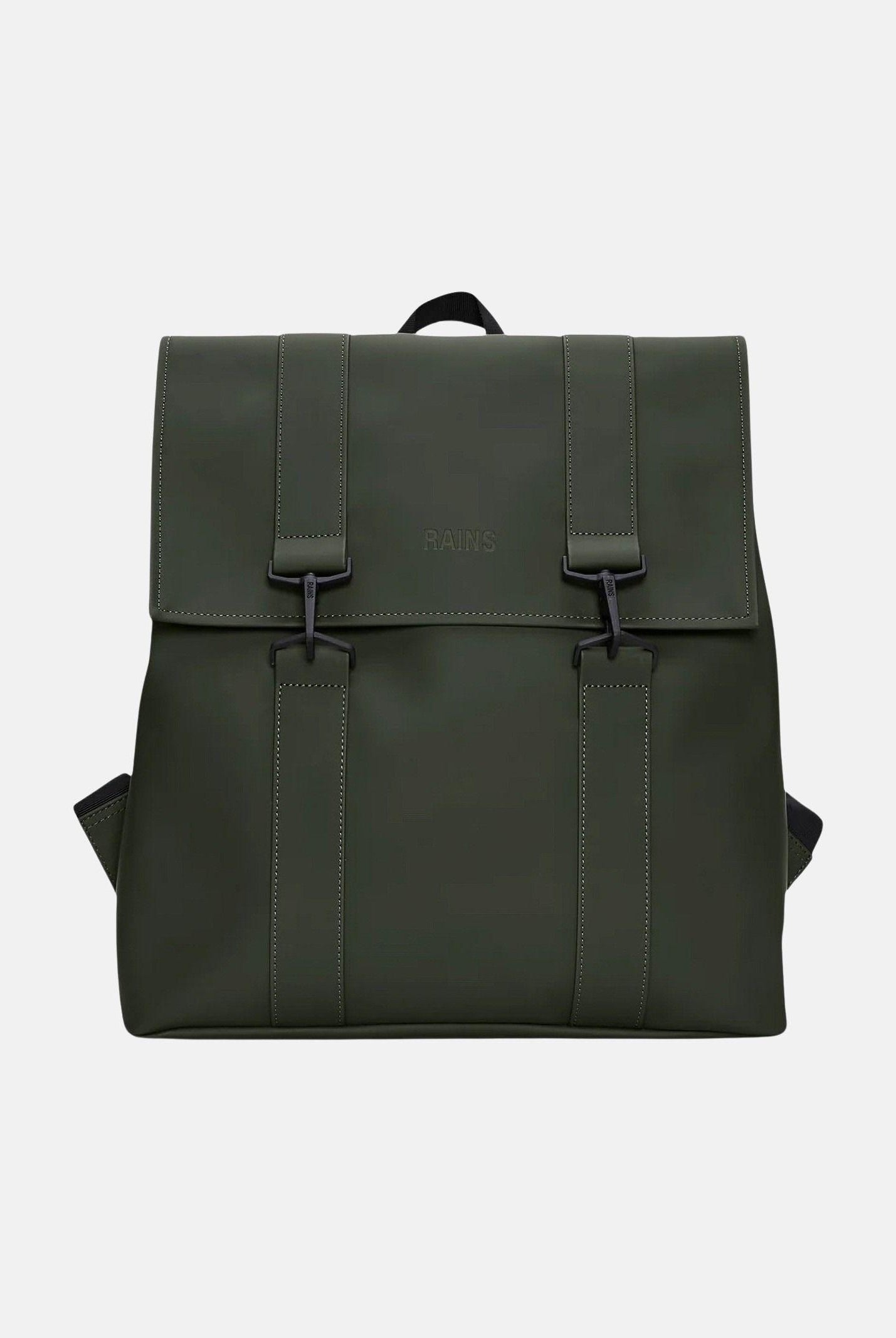 RAINS Zaino MSN verde bosco per uomo e donna RA13300 GRN RAINS