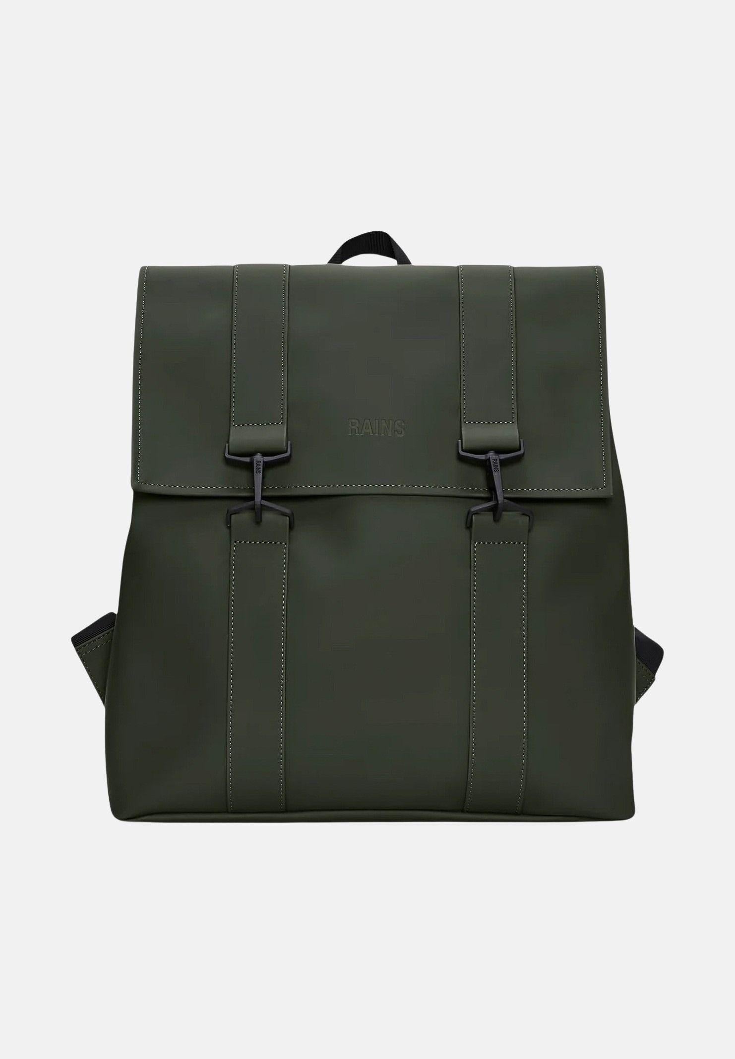 RAINS Zaino MSN verde bosco per uomo e donna RA13300 GRN RAINS