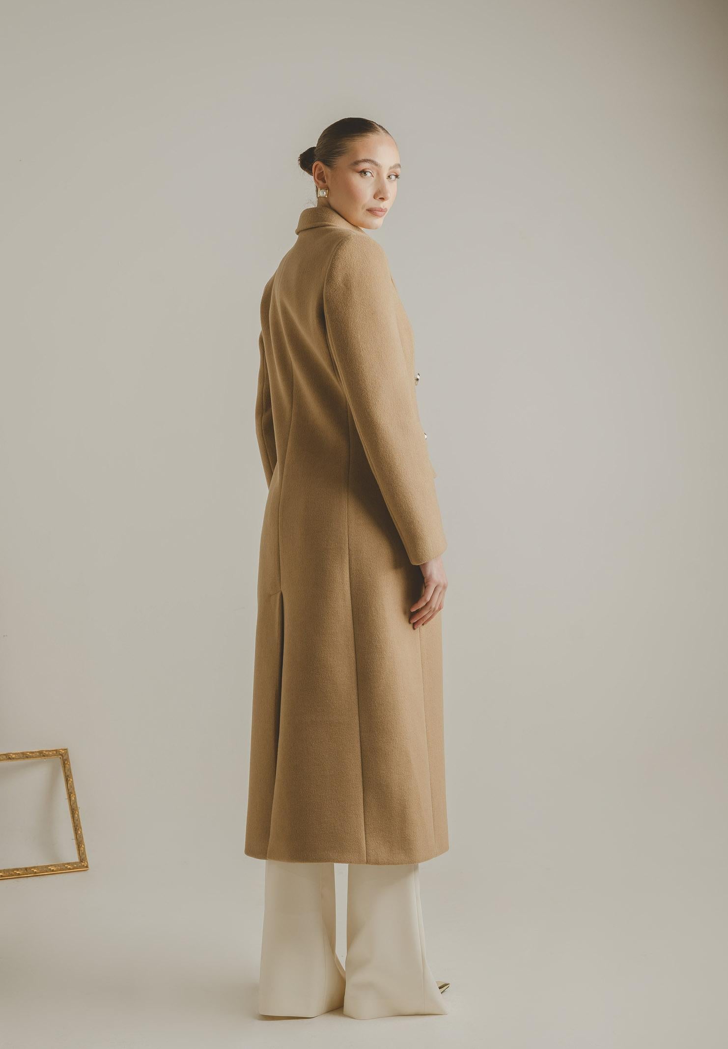 SANTAS Cappotto lungo ÉCLIPSE beige da donna PV2623 BE SANTAS