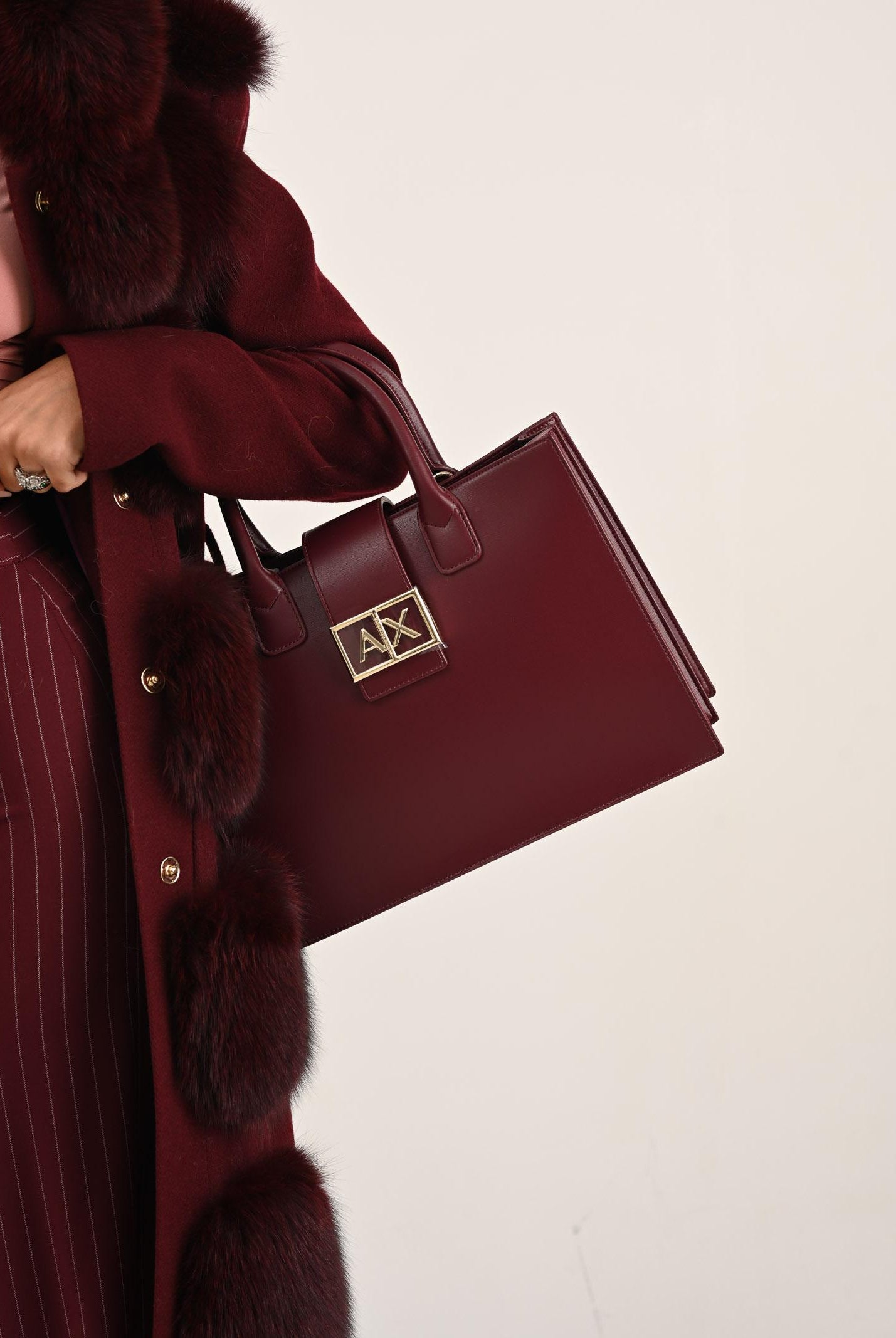 ARMANI EXCHANGE Shopper bordeaux da donna XW000305AF12039 UA343 ARMANI EXCHANGE