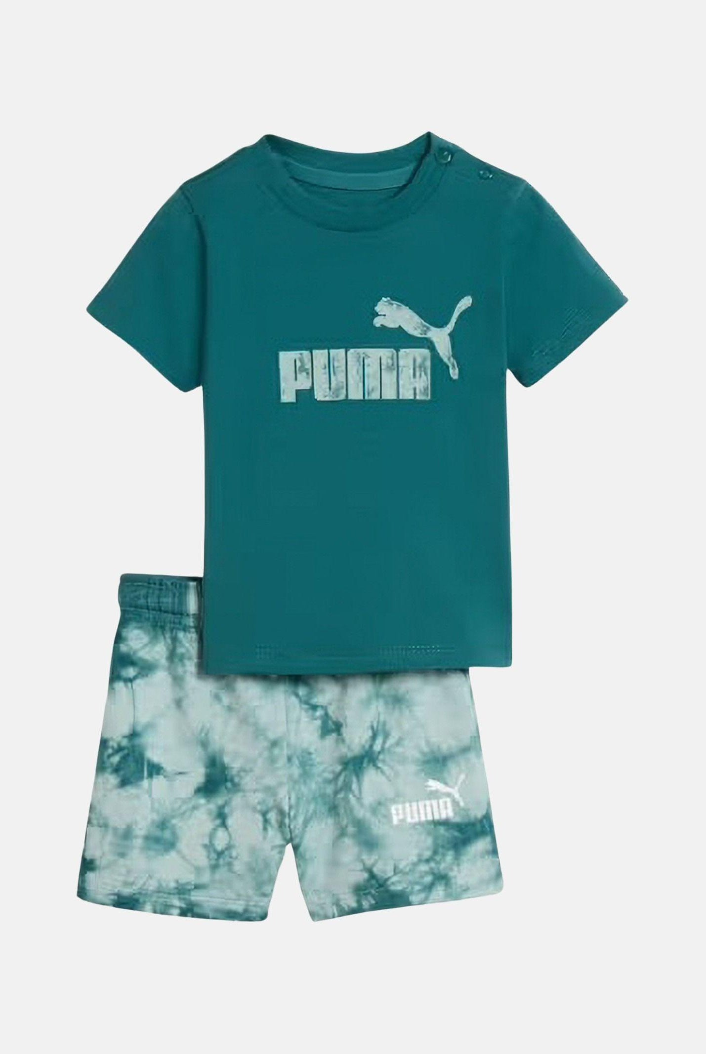 PUMA Completino Essentials Tie-Dye verde da neonato 693291 41 PUMA