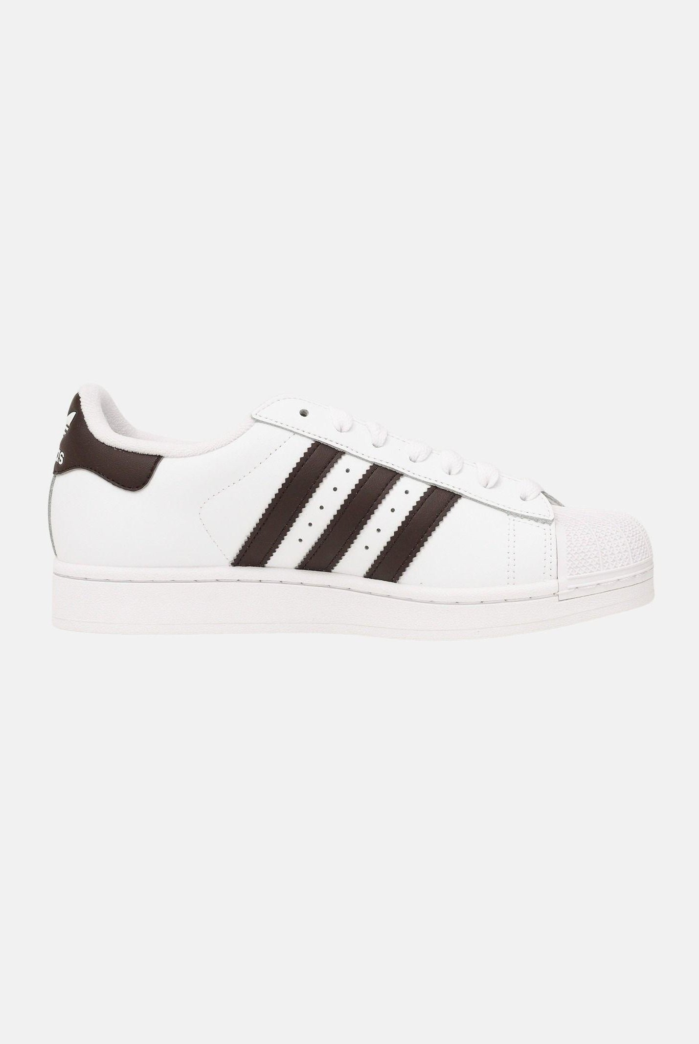 ADIDAS ORIGINALS Sneakers SUPERSTAR II bianche e marroni per uomo e donna KI4163 . ADIDAS ORIGINALS