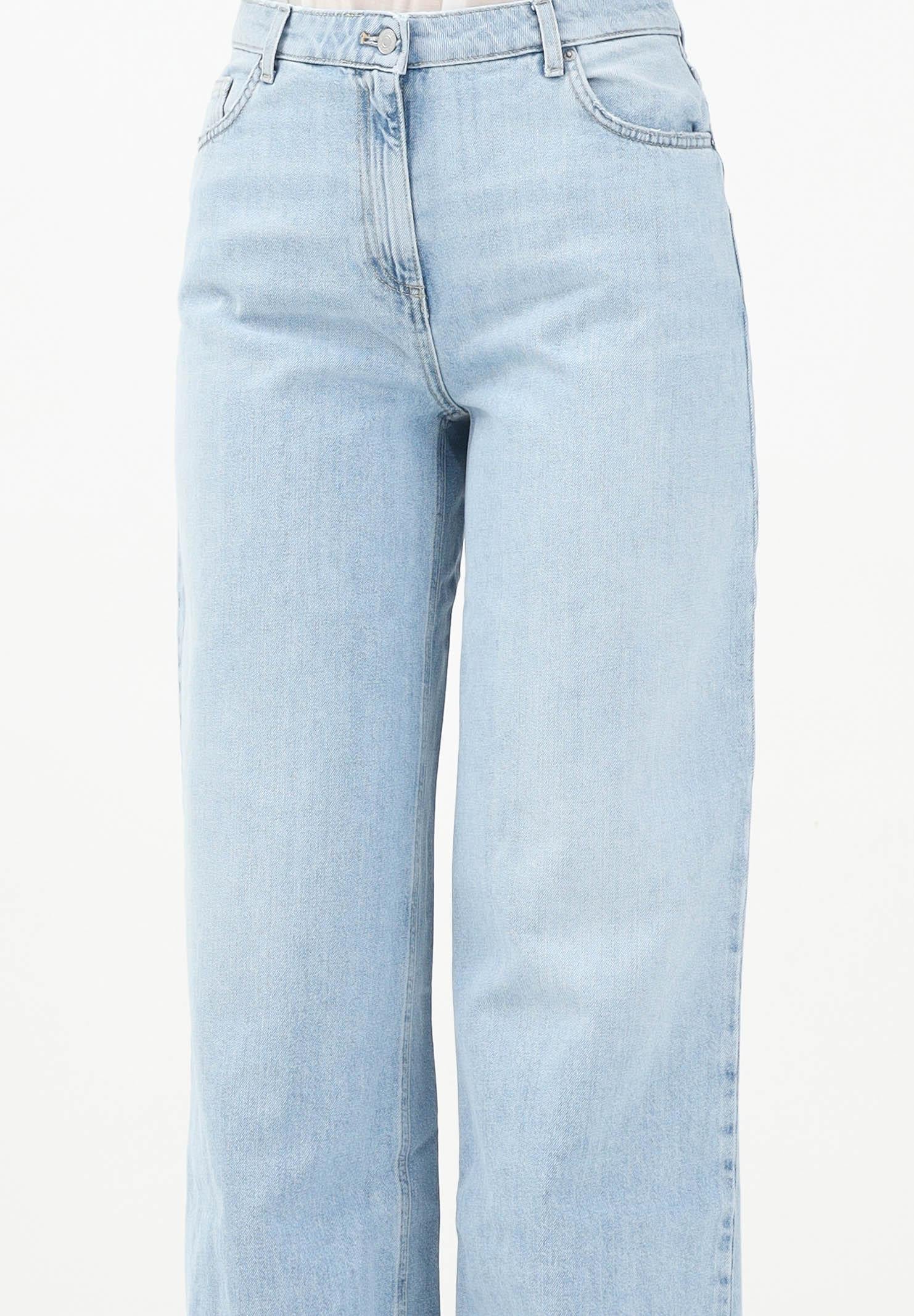 VICOLO Jeans a palazzo in denim chiaro da donna DD5142 ADE VICOLO