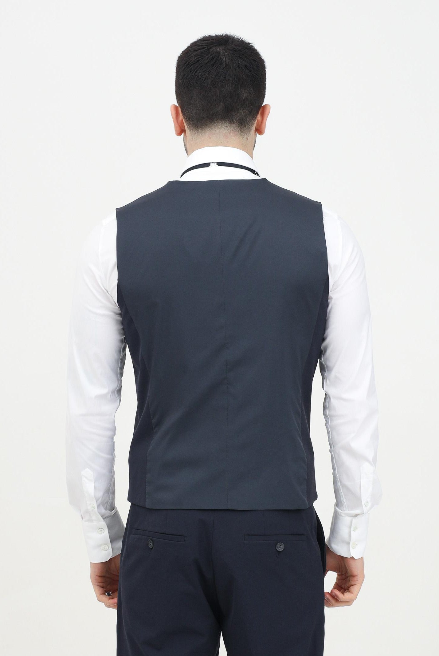 Gilet da uomo blu navy 16089406 NAVY BLAZER SELECTED HOMME