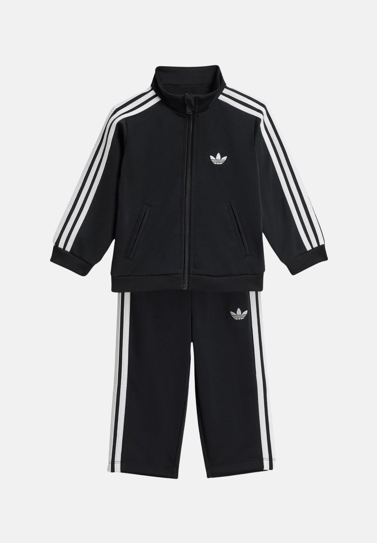 ADIDAS ORIGINALS Tuta FIREBIRD TS nera da neonato KD1003 . ADIDAS ORIGINALS