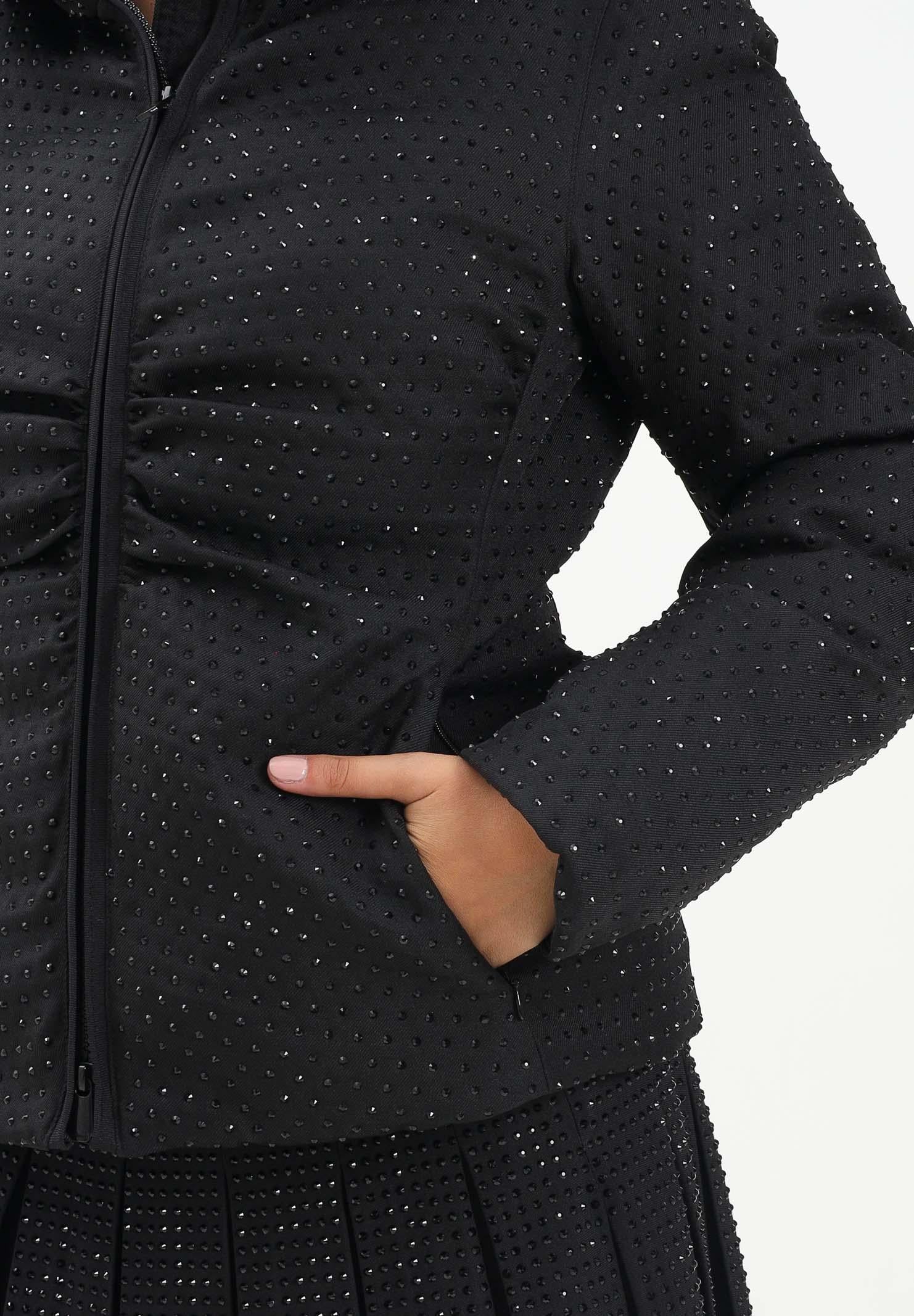 PINKO Piumino nero da donna full strass 106014A2ZF Z99 PINKO