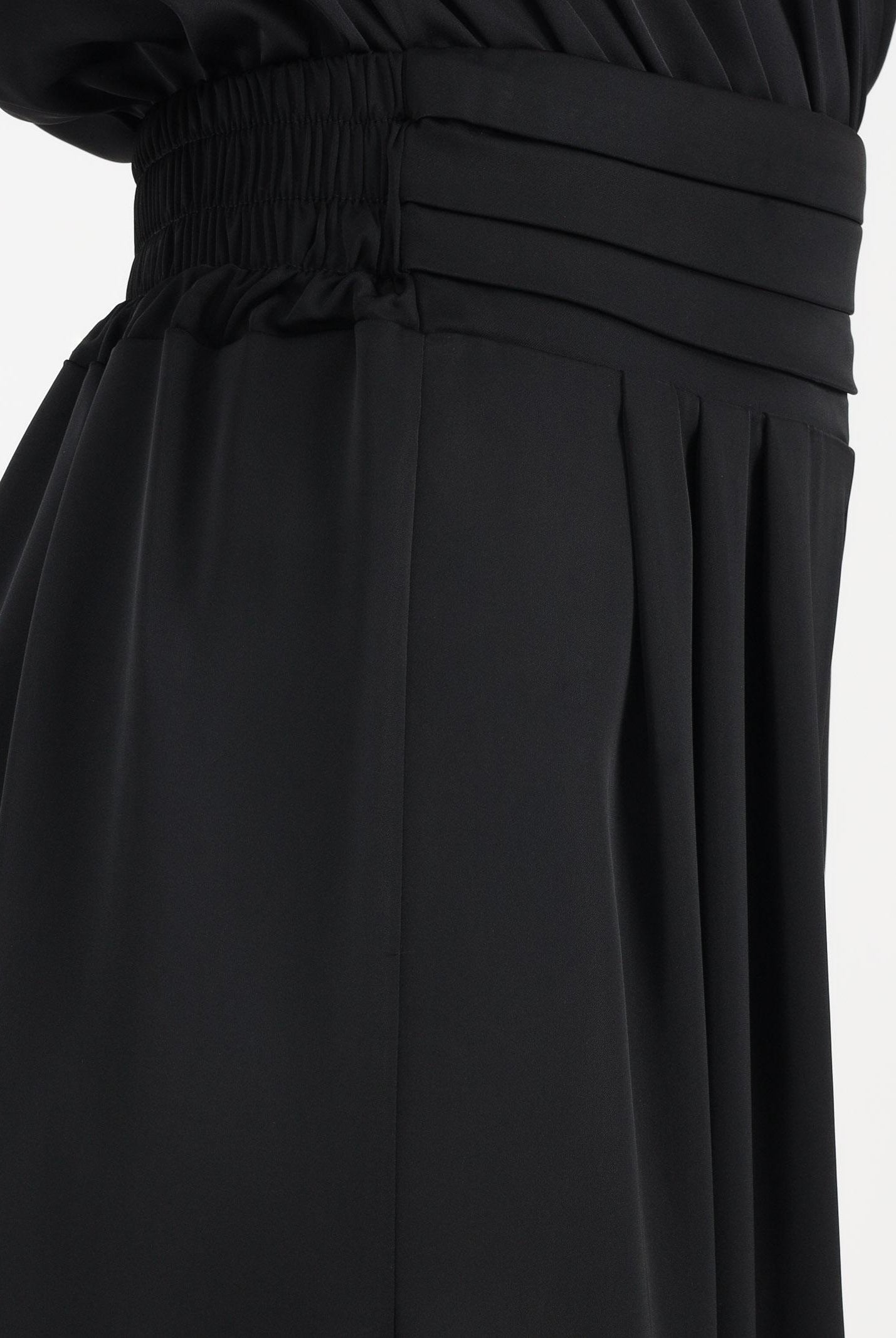 SHIT Pantalone elegante a palazzo nero da donna SH26048 NE SHIT