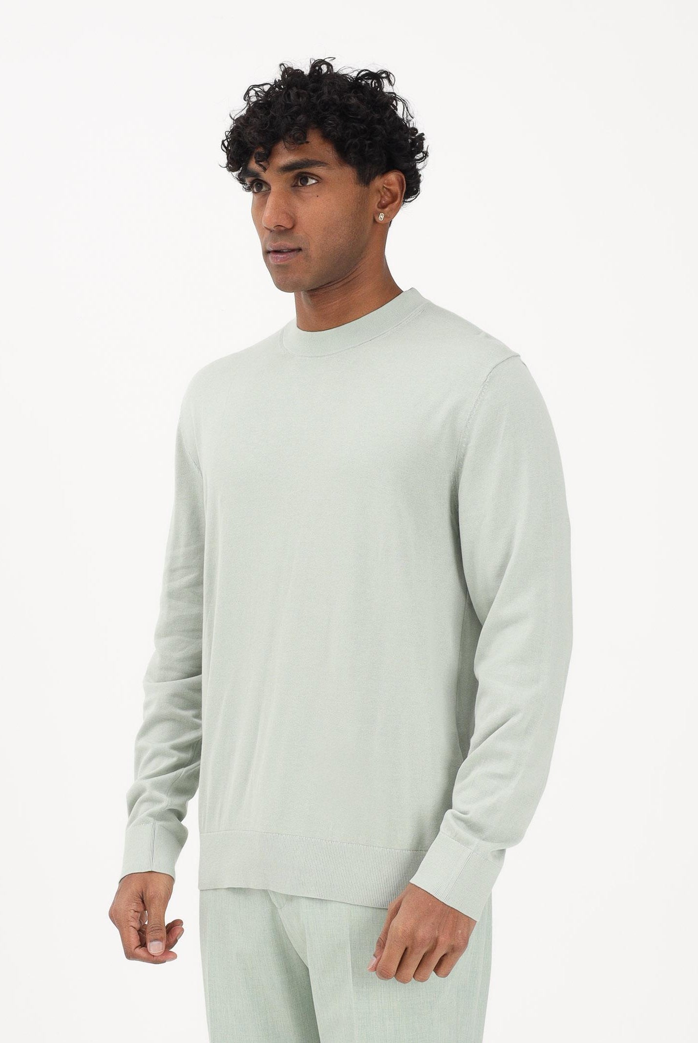 SELECTED HOMME Maglioncino girocollo verde menta da uomo 16099817 AQGR SELECTED HOMME