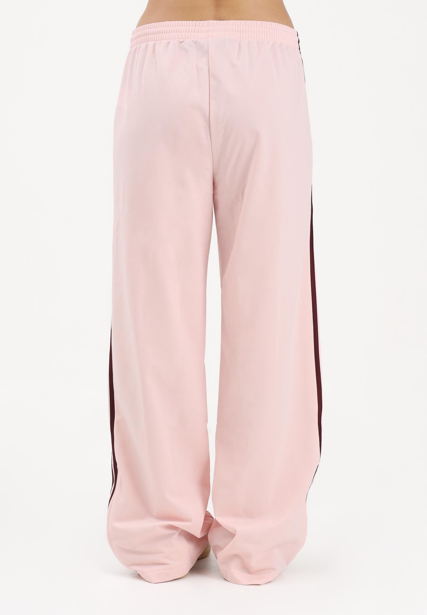 ADIDAS ORIGINALS Pantalone sportivo LOOSE FIREBIRD rosa e bordeaux da donna KG3702 . ADIDAS ORIGINALS