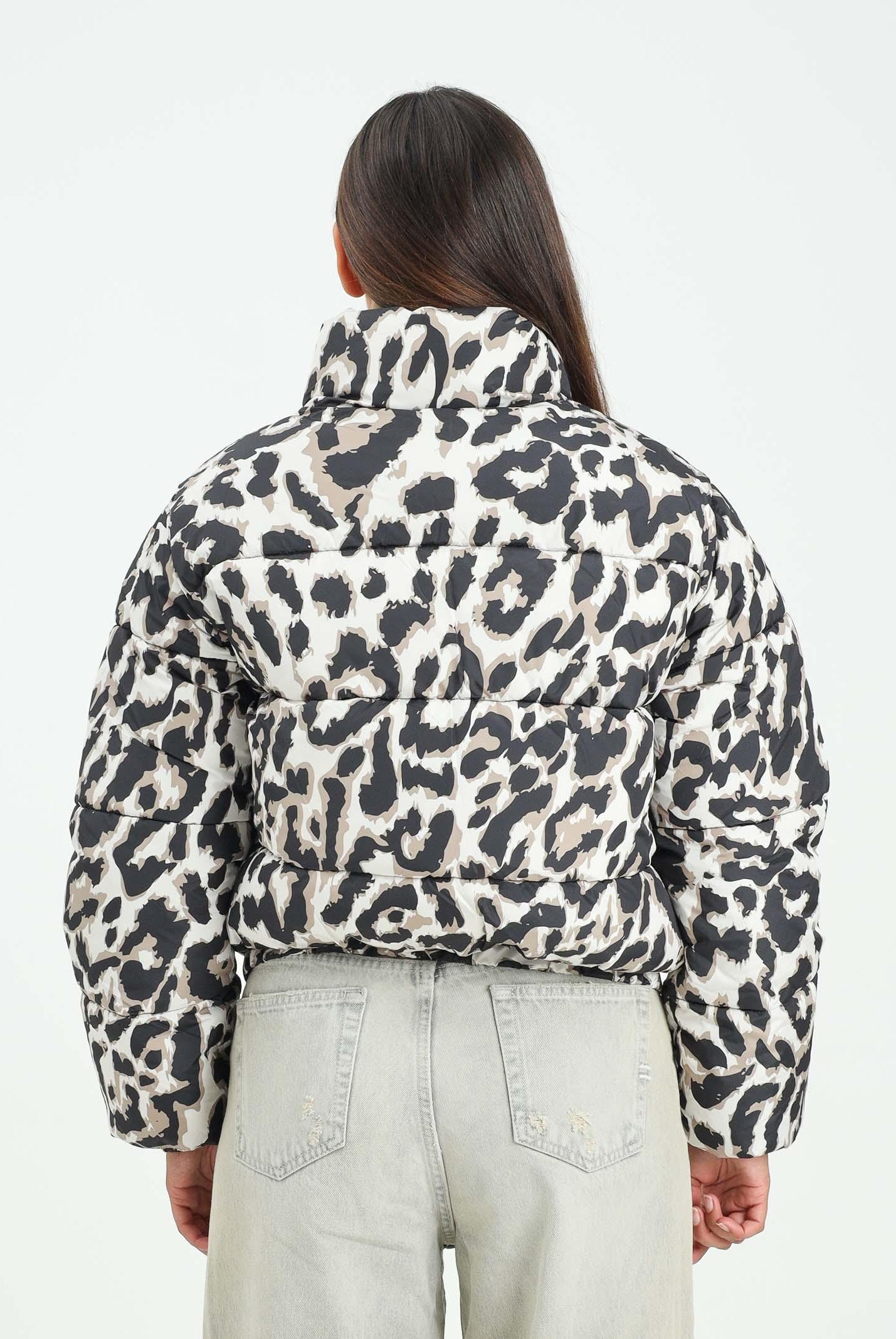 JDY Piumino animalier da donna 15353988 Moonbeam JDY