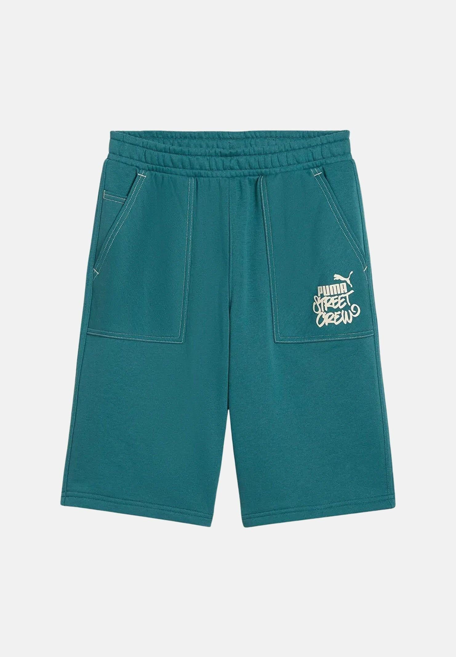 PUMA Shorts sportivo MID 90s verde petrolio per bambino e bambina 691748 41 PUMA