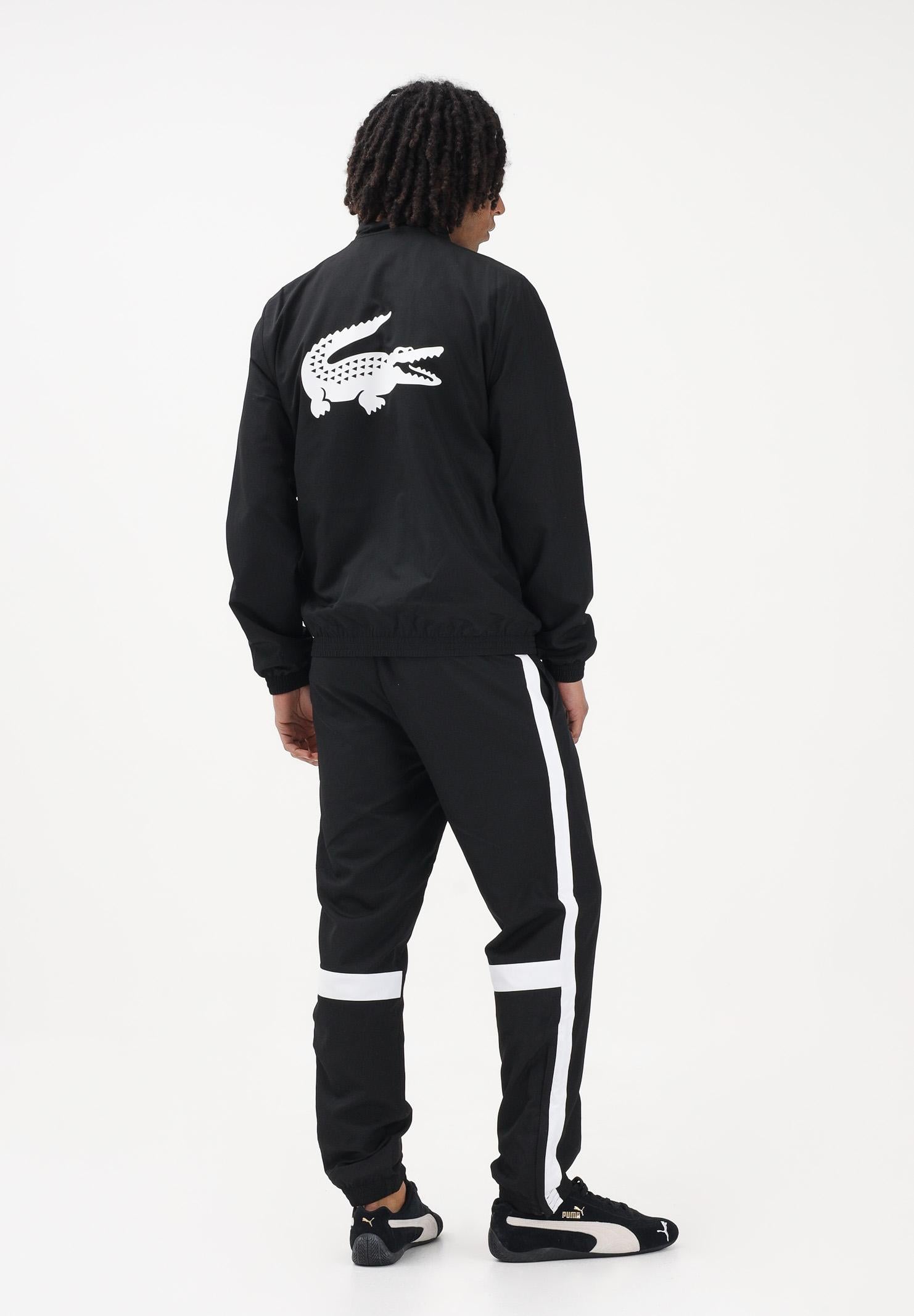 LACOSTE Tuta nera da uomo con stampa WH0226 258 LACOSTE