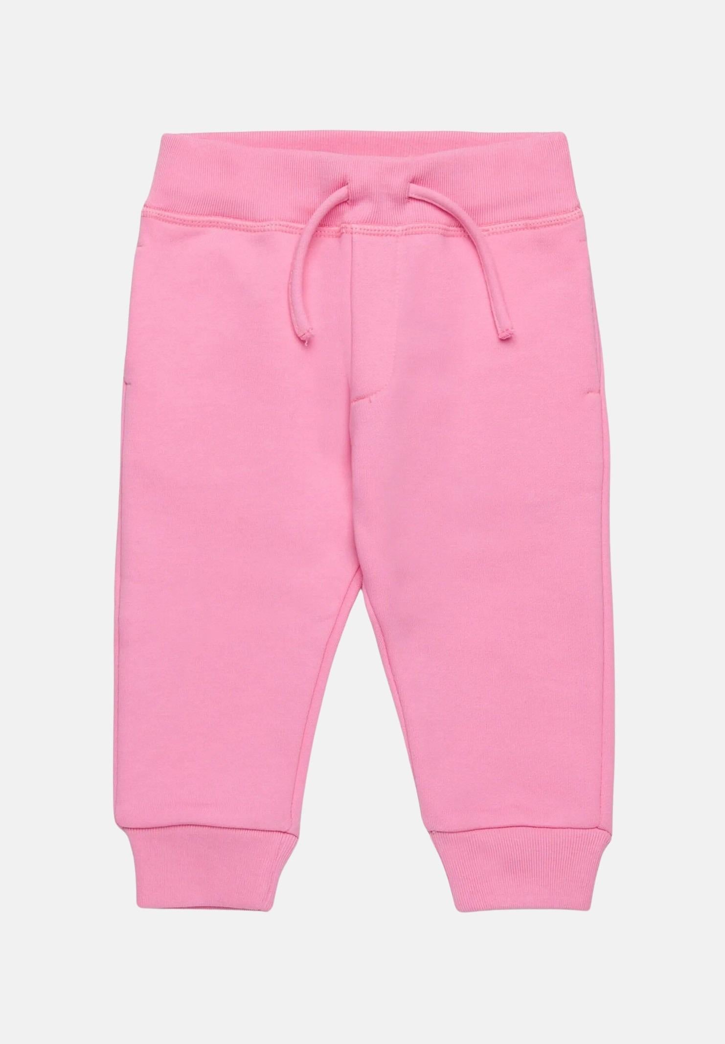 DSQUARED2 Pantalone sportivo rosa da neonato con stampa logo DQ2869D0094 DQ321 DSQUARED2