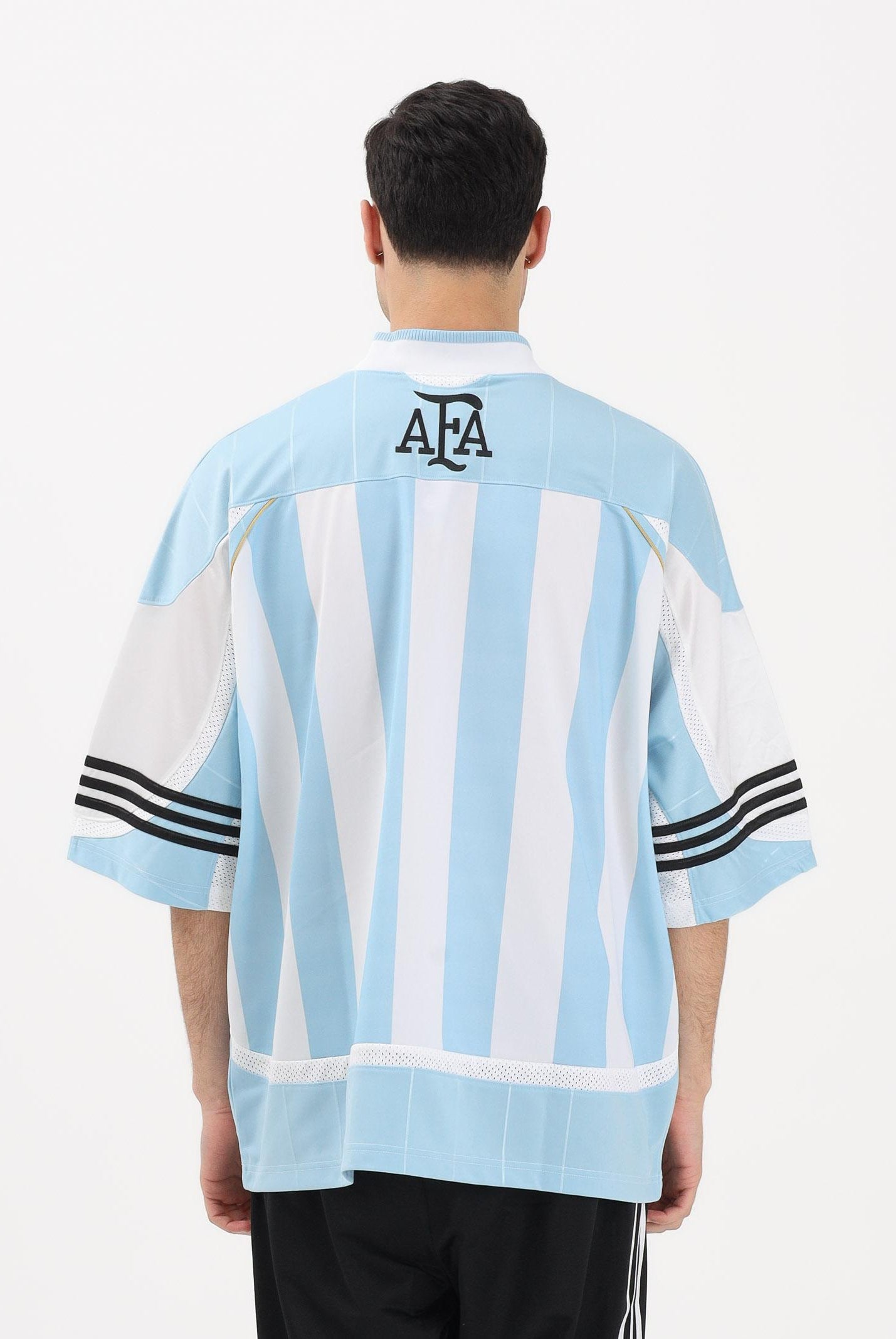 ADIDAS ORIGINALS T-shirt a manica corta Bringback Remixed Argentina azzurra e bianca da uomo KD5982 . ADIDAS ORIGINALS