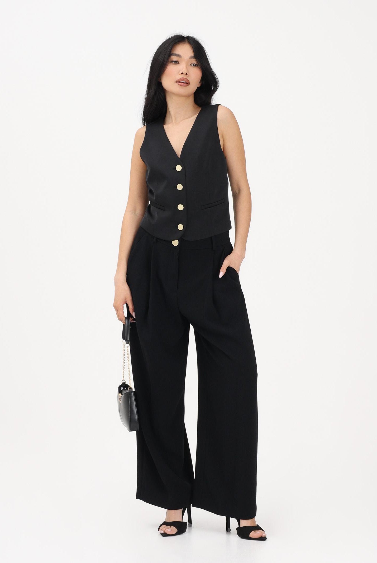 ARMANI EXCHANGE Pantalone elegante nero da donna XW001949AF21555 UC001 ARMANI EXCHANGE