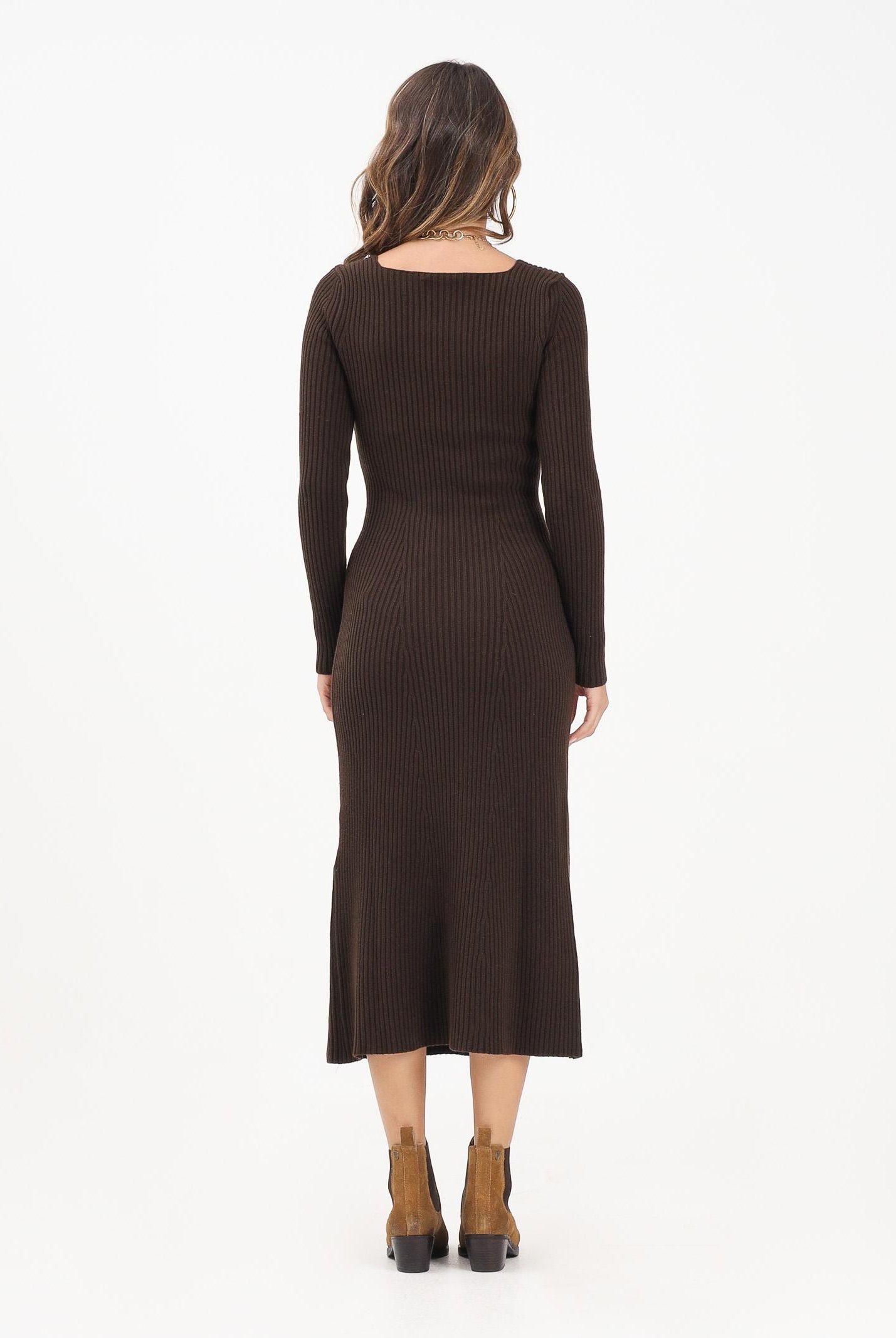 AKEP Abito midi moro da donna VSKD11032 V1 AKEP