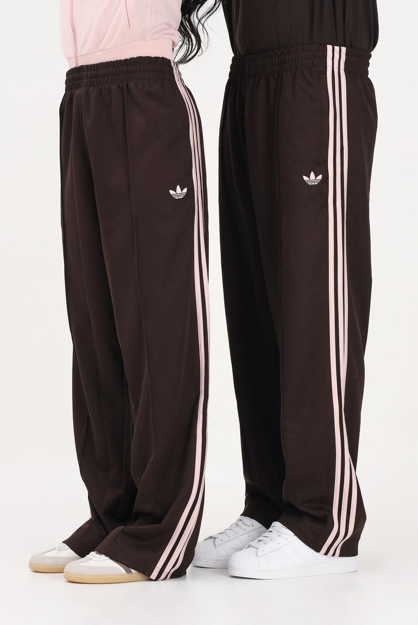 ADIDAS ORIGINALS Pantalone sportivo Baggy marrone e rosa per uomo e donna KE3495 . ADIDAS ORIGINALS