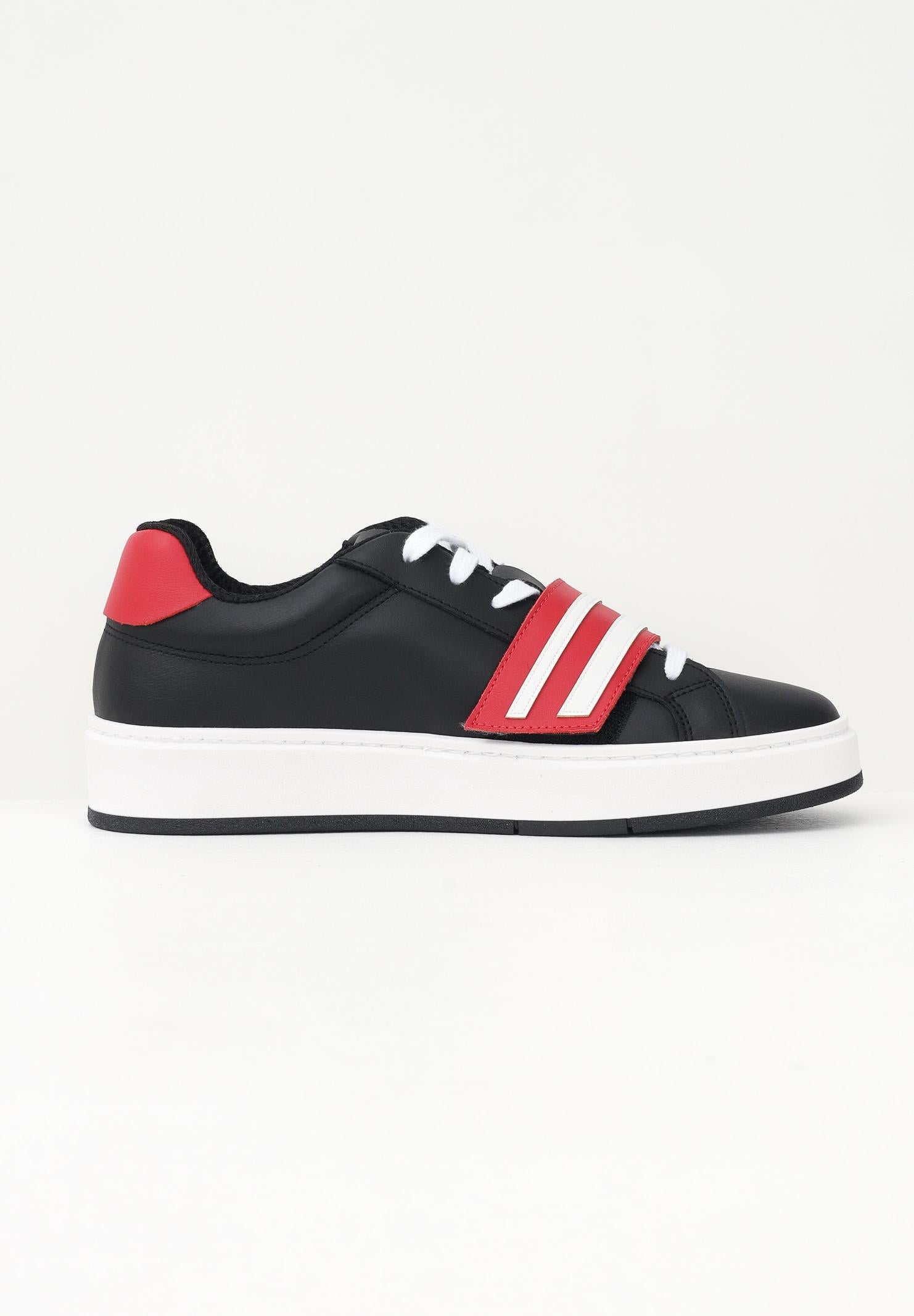 GCDS Sneakers nere da uomo con fascia a strappo logata B1EU4204AF2 45 GCDS