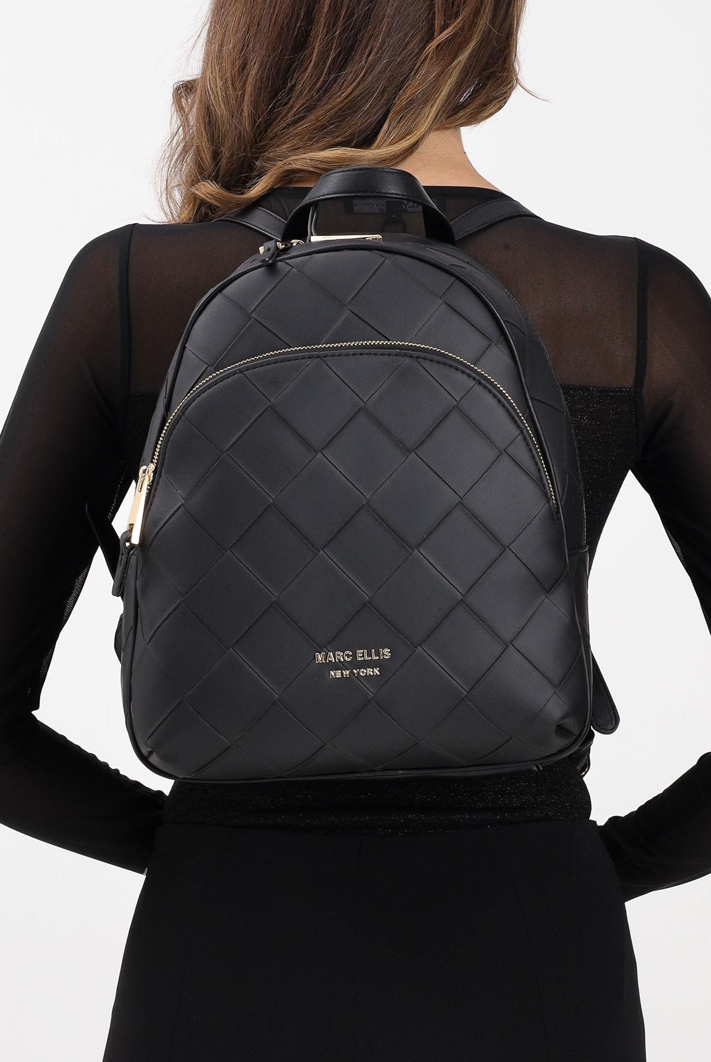 MARC ELLIS Zaino Naisha nero da donna NAISHA-BACKPACK BLGO MARC ELLIS