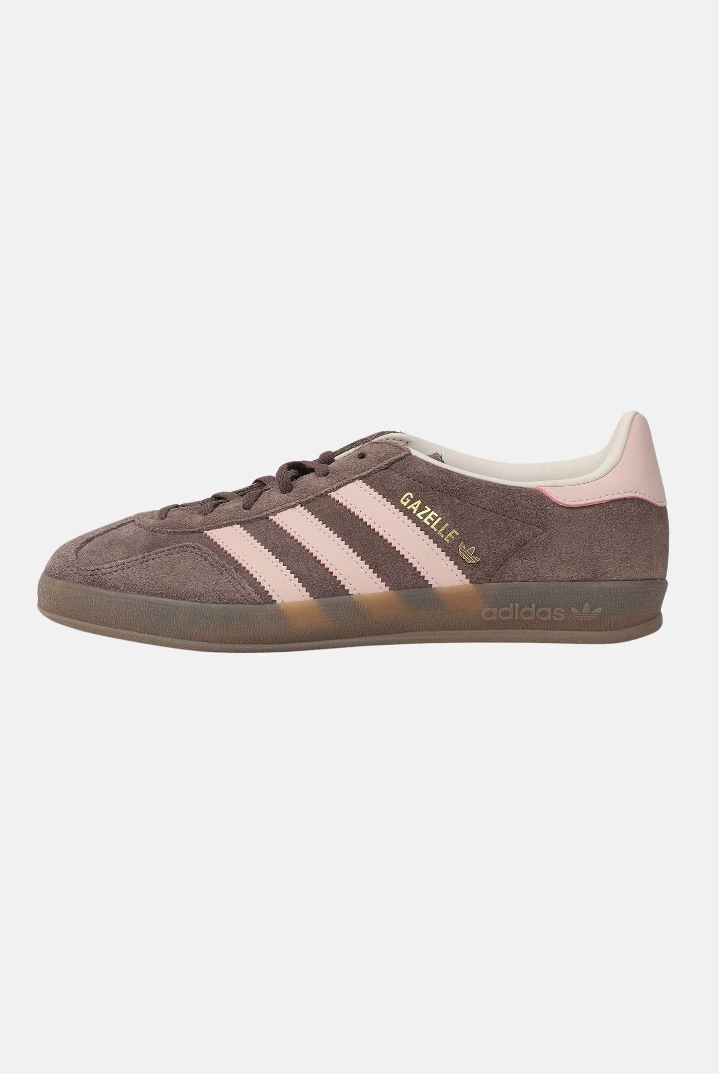 ADIDAS ORIGINALS Sneakers GAZELLE INDOOR marroni e rosa da donna JR2431 . ADIDAS ORIGINALS