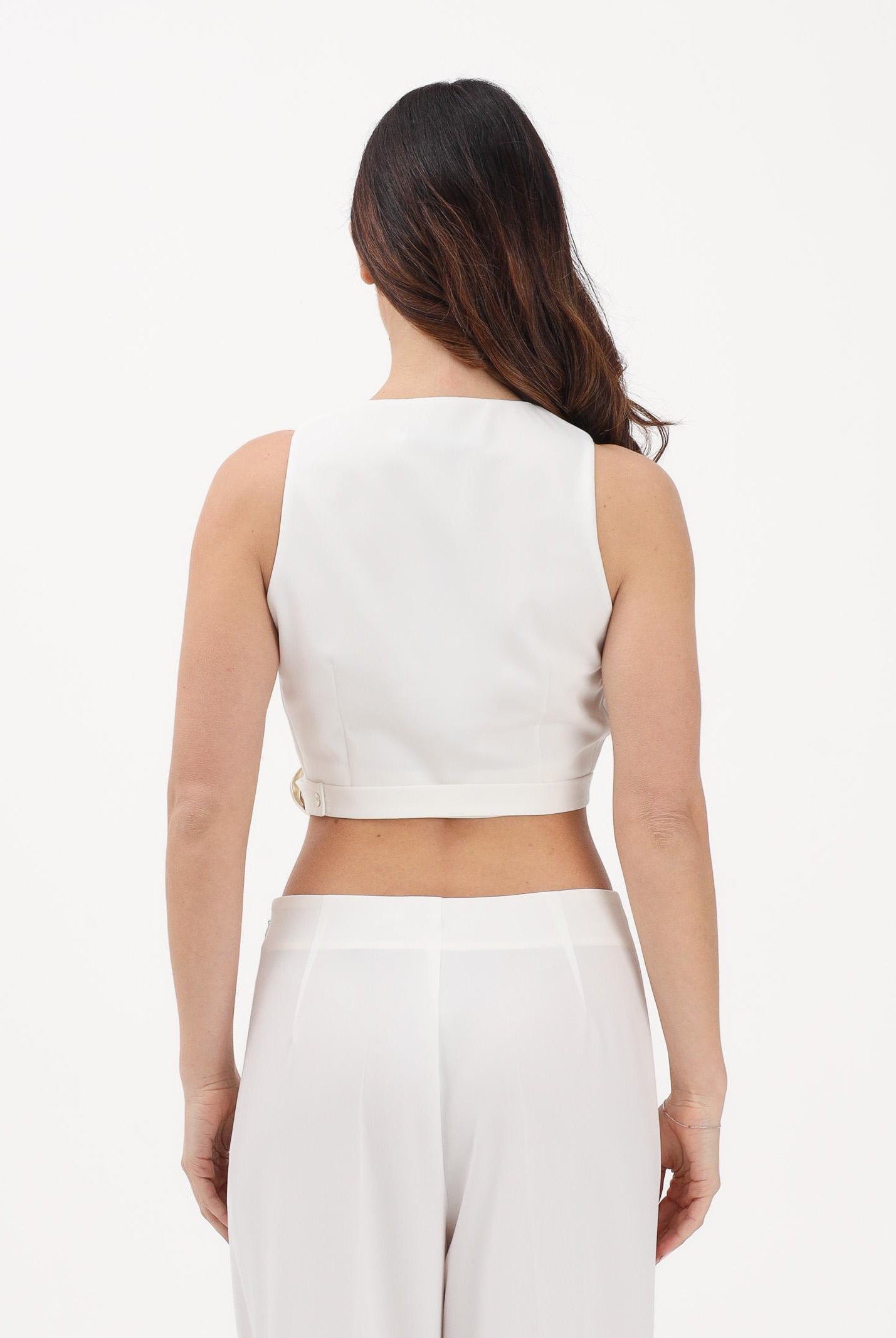 SIMONA CORSELLINI Top crop bianco da donna P26CPTO02101 V0359 SIMONA CORSELLINI