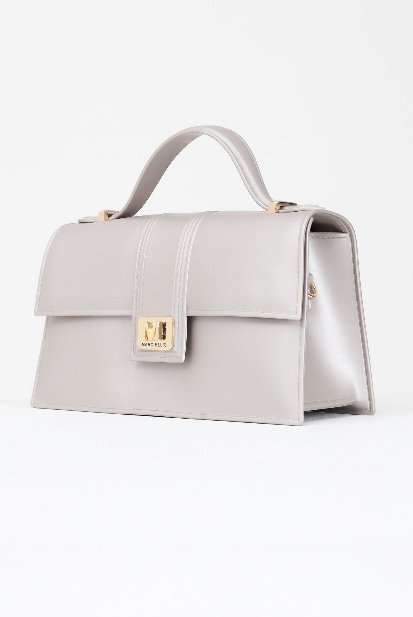 MARC ELLIS Borsa a tracolla Flat Arrow M grigio perla da donna FLAT-ARROW-M TALIGO MARC ELLIS