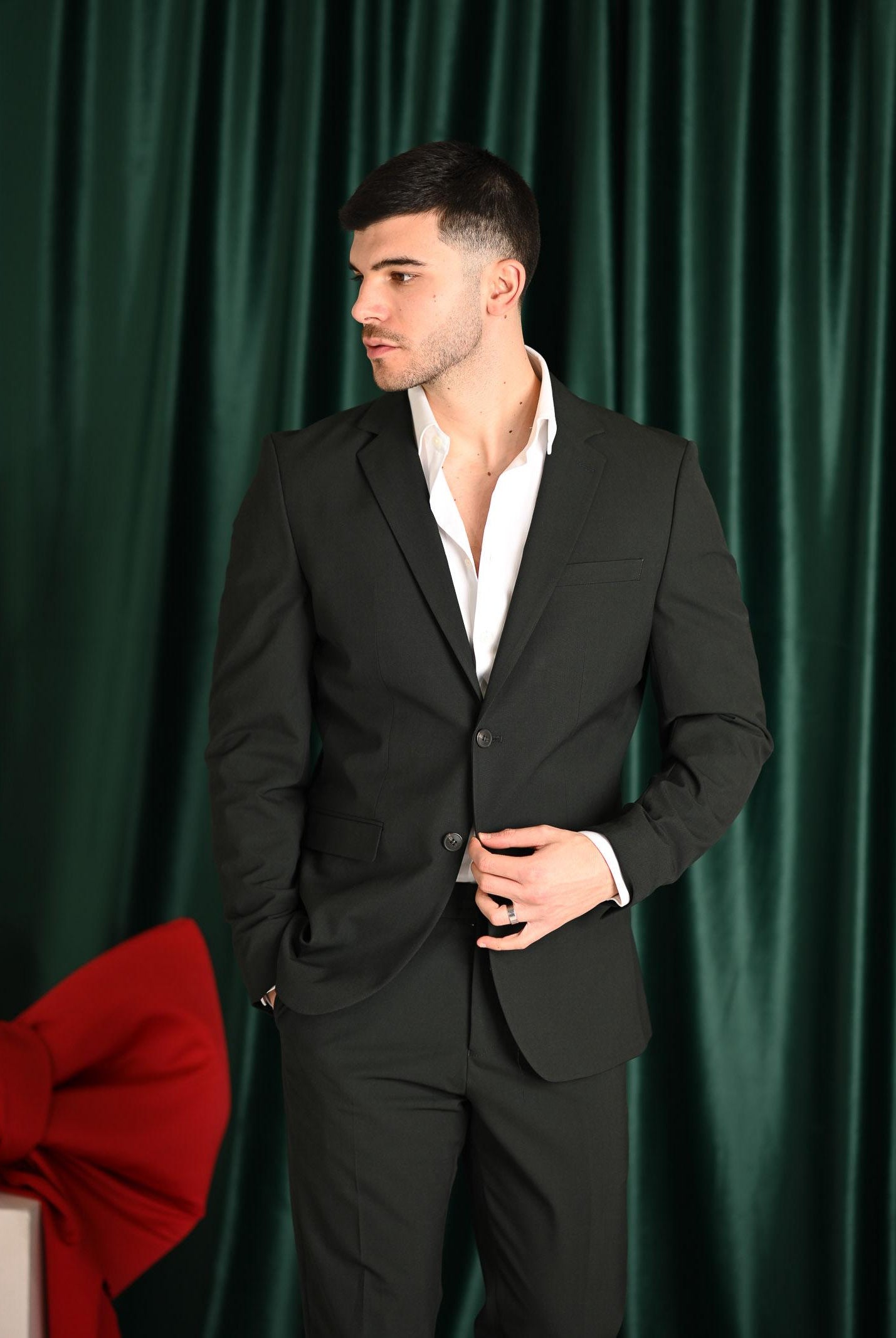 SELECTED HOMME Giacca monopetto verde da uomo 16087824 ForestNight SELECTED HOMME