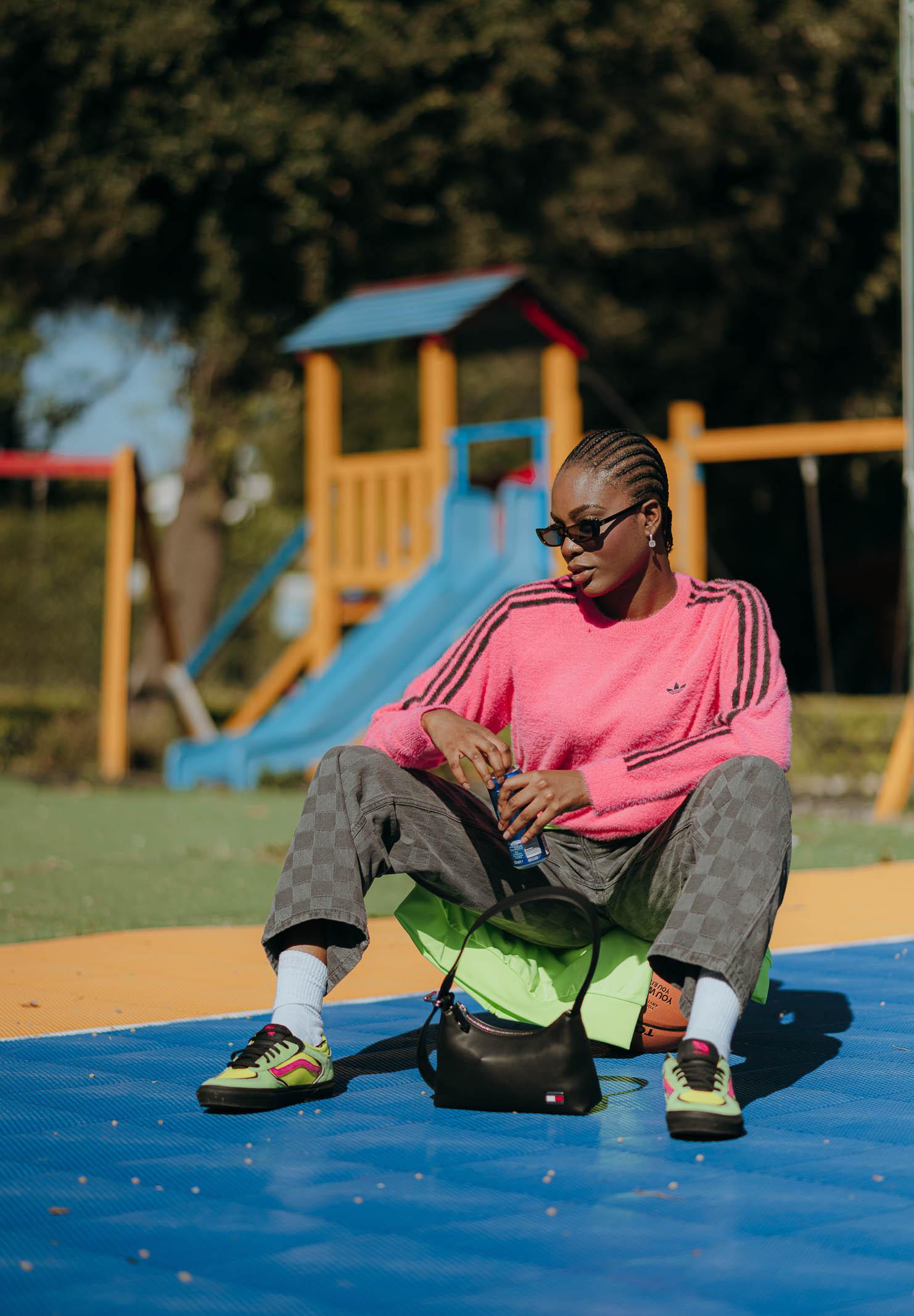 ADIDAS ORIGINALS Maglioncino girocollo Adicolor Holiday Knit fucsia da donna JX7811 ADIDAS ORIGINALS