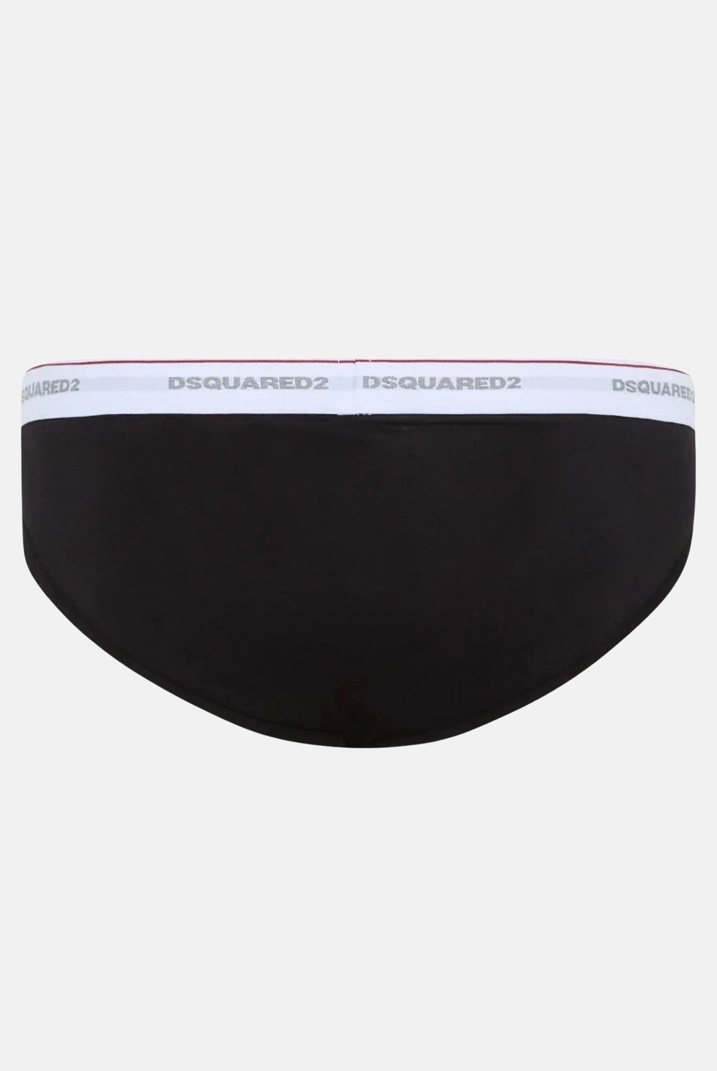 DSQUARED2 Slip (3pz) neri da uomo con fascia elastica logata DCX300060 001 DSQUARED2