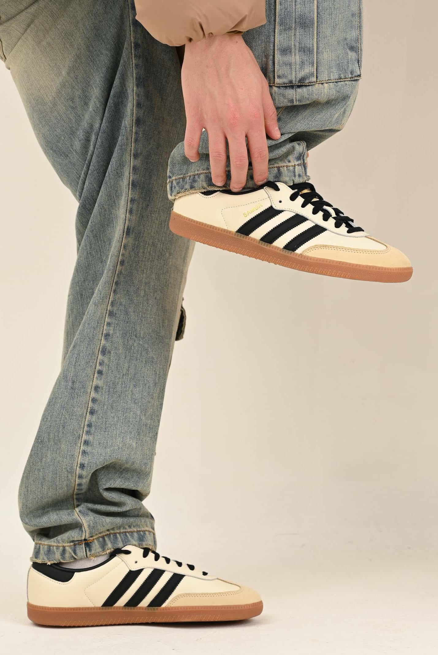 ADIDAS ORIGINALS Sneakers Samba OG beige per uomo e donna ID0478 ADIDAS ORIGINALS