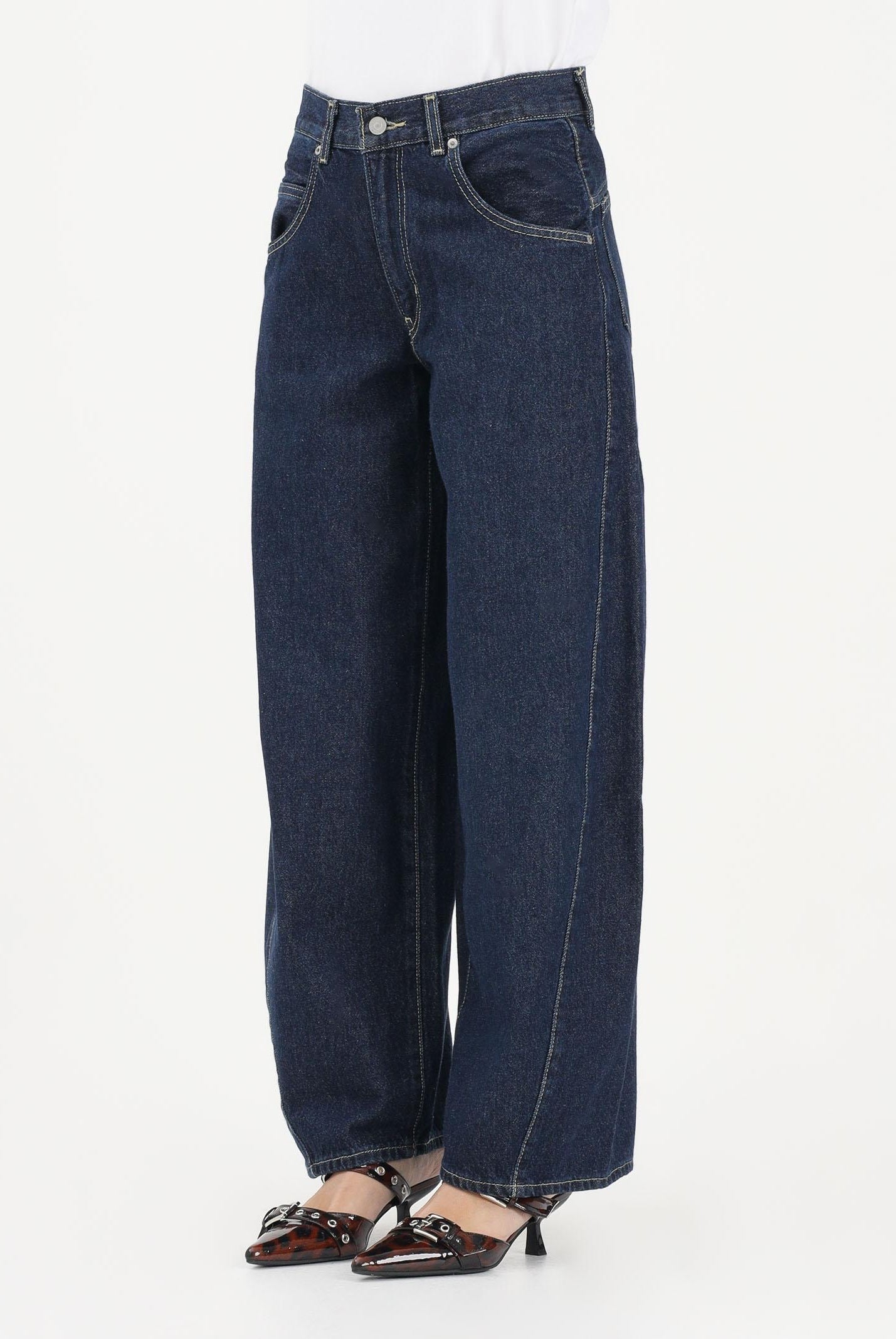 LEVI'S Jeans Barrel Super Baggy in denim blu da donna 003NF-0001 . LEVI'S®