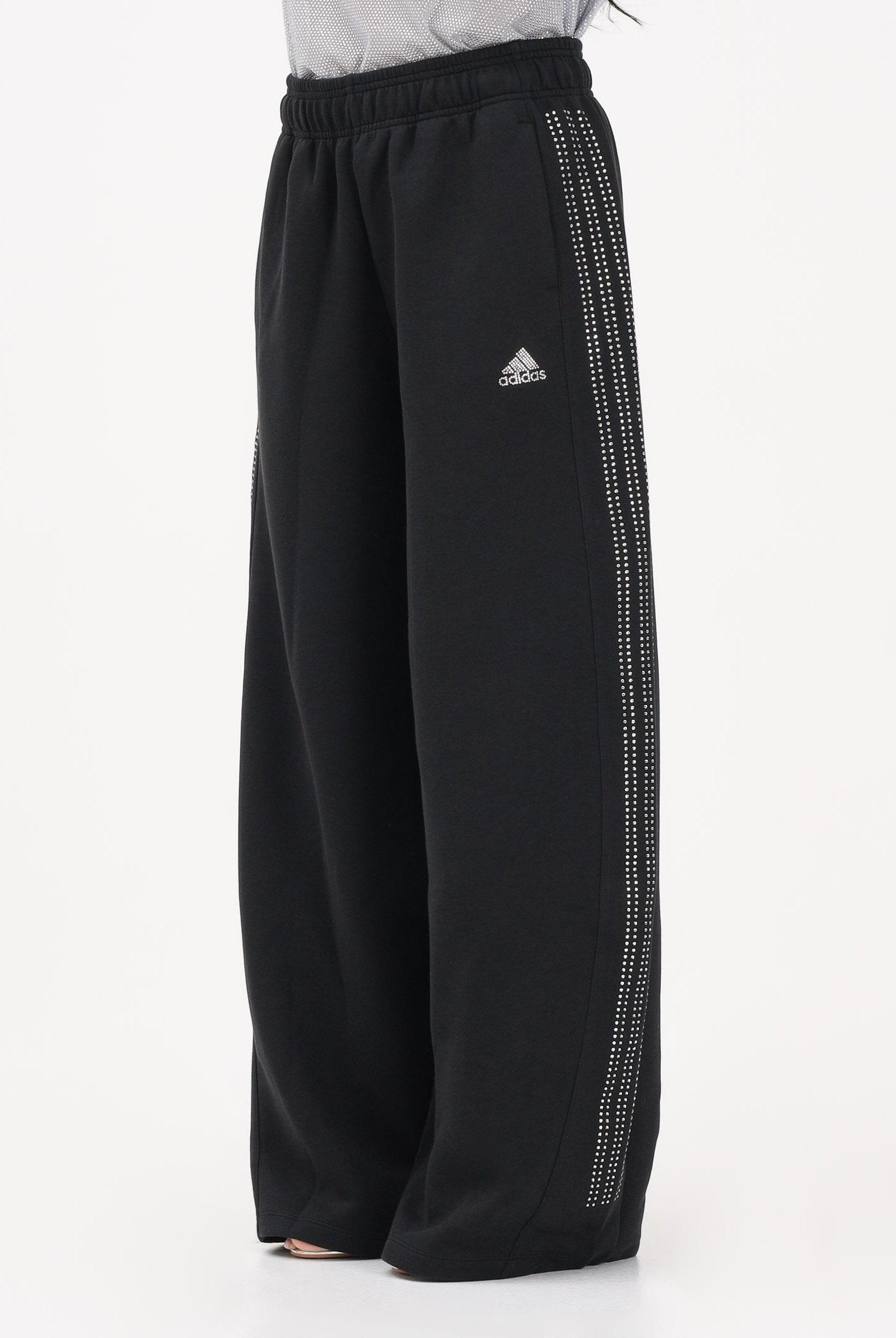 ADIDAS ORIGINALS Pantalone sportivo TEAMGEIST RHINESTONE nero da donna KD0498 . ADIDAS ORIGINALS