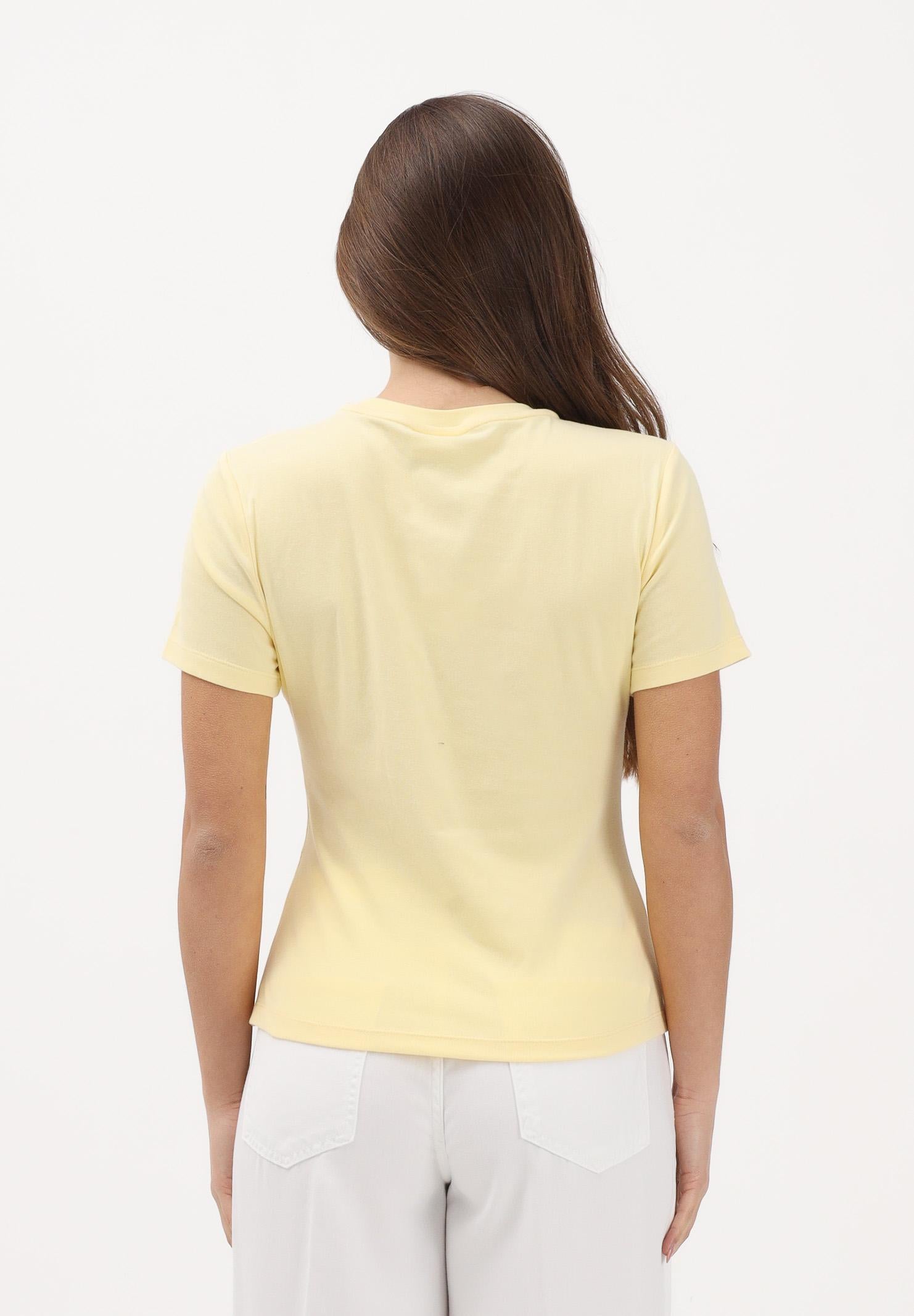 JDY T-shirt a manica corta gialla da donna con drappeggio 15365933 DOCR JDY