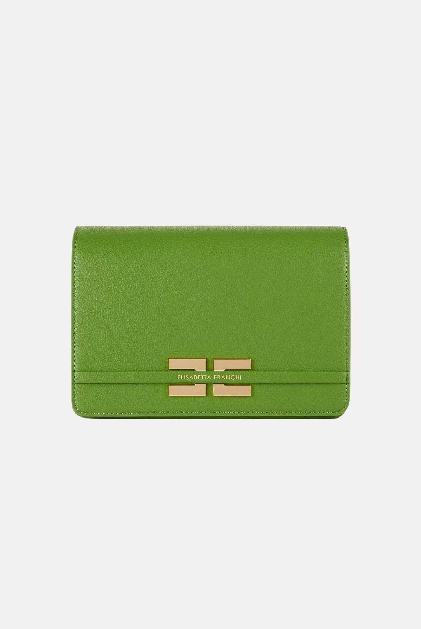 ELISABETTA FRANCHI Pochette verde da donna con logo BS39A61E2 EV3 ELISABETTA FRANCHI