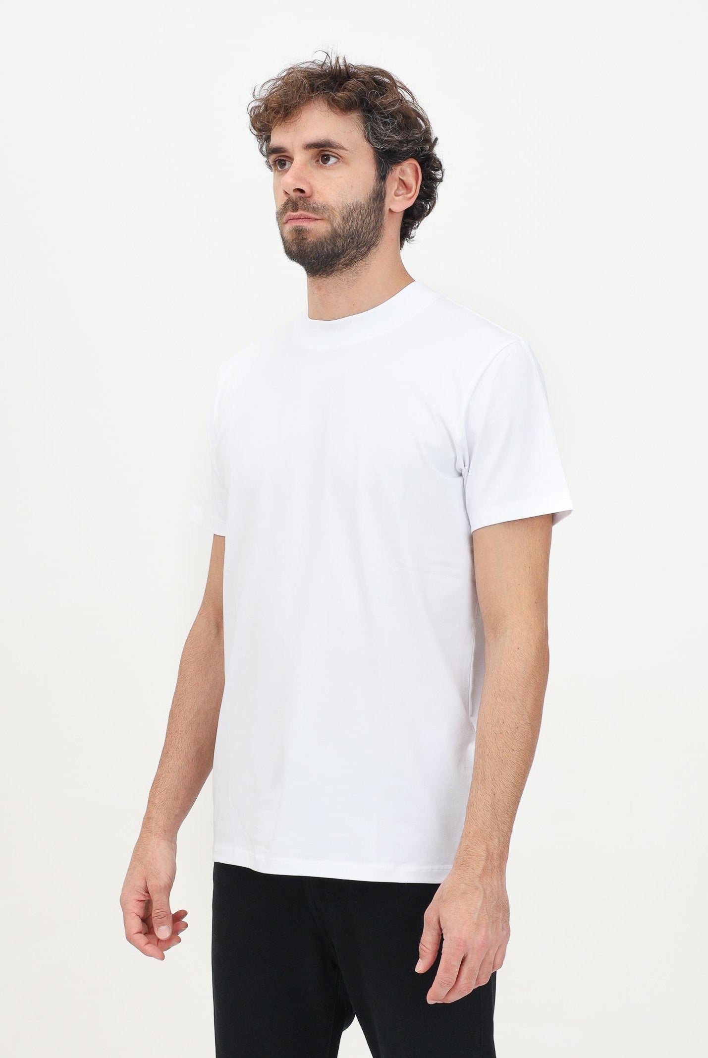 T-shirt a manica corta bianca da uomo 16091902 Bright White SELECTED HOMME