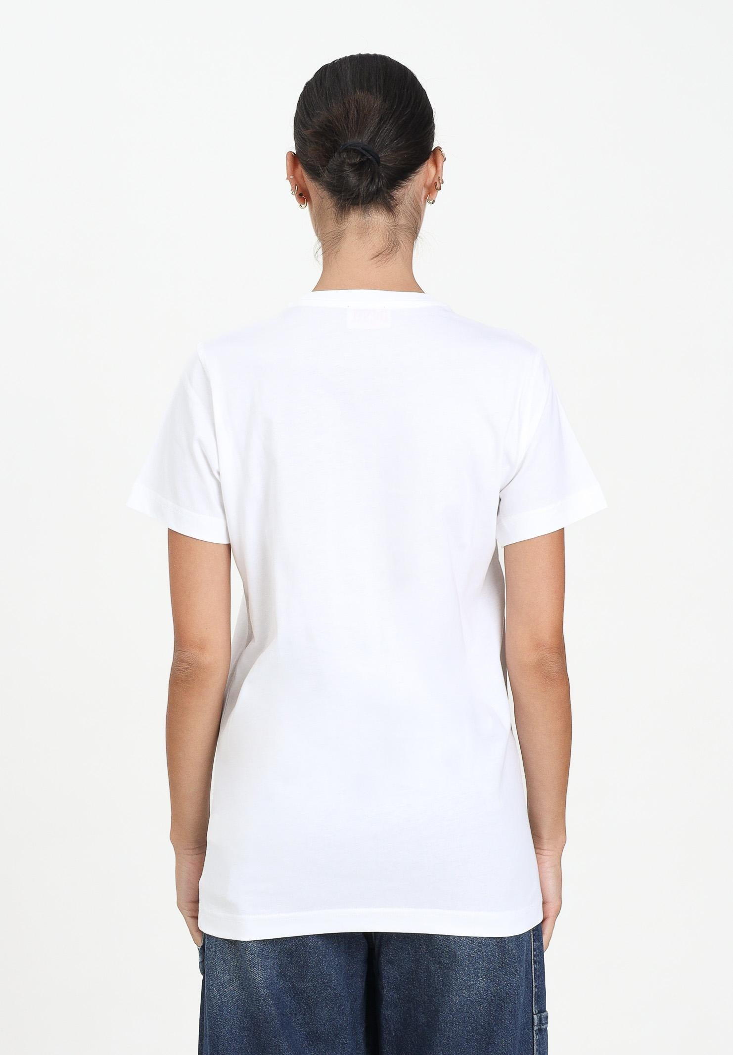 DIESEL T-shirt a manica corta bianca per donna, ragazzi e bambini con logo Diesel J025260CATM K100 DIESEL