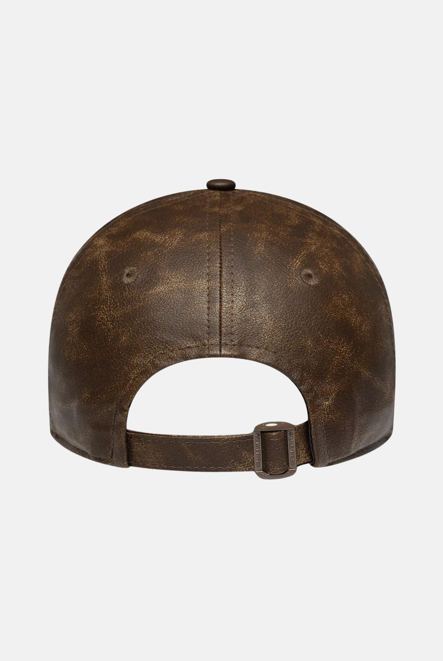 NEW ERA Cappello con visiera 9TWENTY New York Yankees MLB Worn in ecopelle marrone per uomo e donna 60758952 NEW ERA