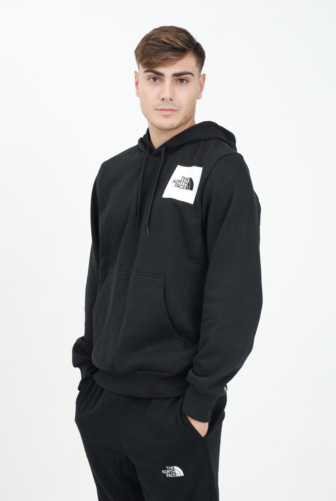 THE NORTH FACE Felpa con cappuccio Fine nera da uomo NF0A89EUJK31 THE NORTH FACE