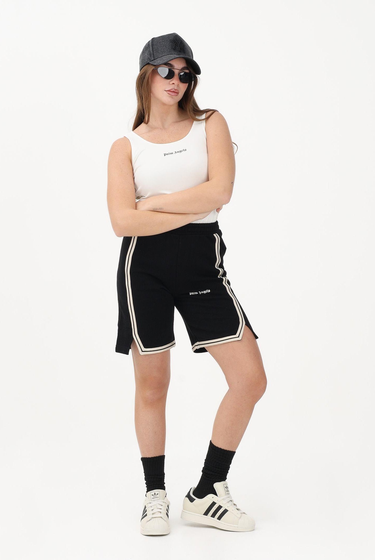 PALM ANGELS Body panna per donna, ragazze e bambine con logo PGBD00CS26FLE001 002 PALM ANGELS