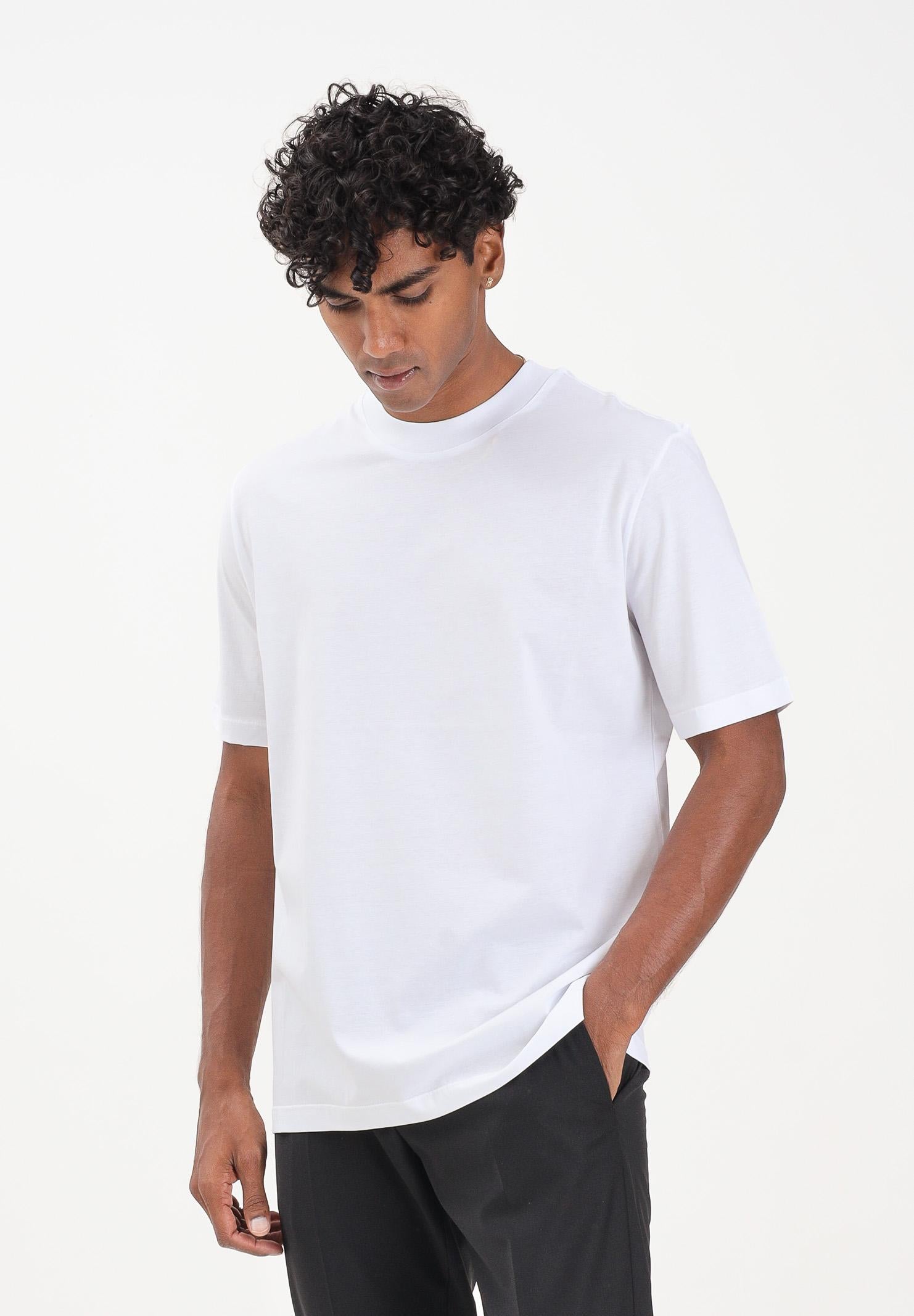 YES LONDON T-shirt a manica corta bianca da uomo XM4235 BI YES LONDON