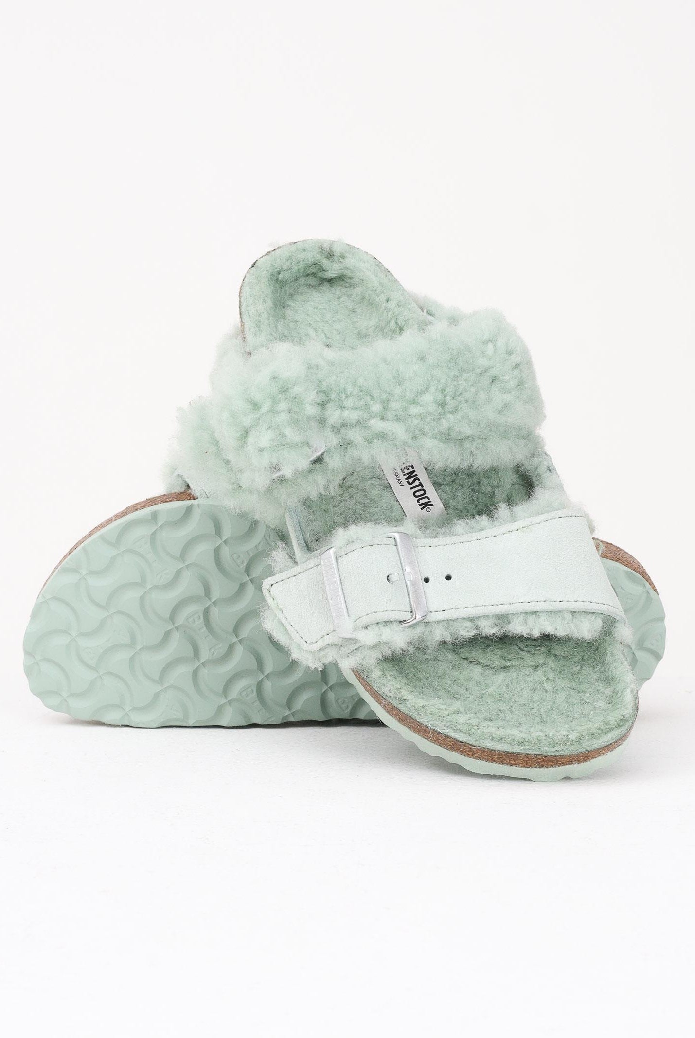 BIRKENSTOCK Ciabatte Arizona verde acqua da donna 1025539 . BIRKENSTOCK