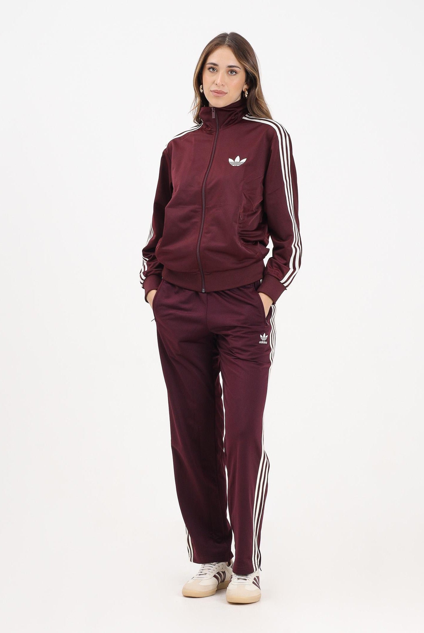 ADIDAS ORIGINALS Pantalone sportivo adicolor Classics Firebird bordeaux da donna KG1553 ADIDAS ORIGINALS