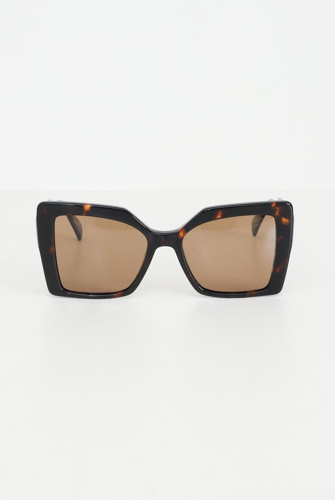 Occhiali da sole marroni da donna con montatura squadrata tartarugata 700224 03 CRISTIAN LEROY