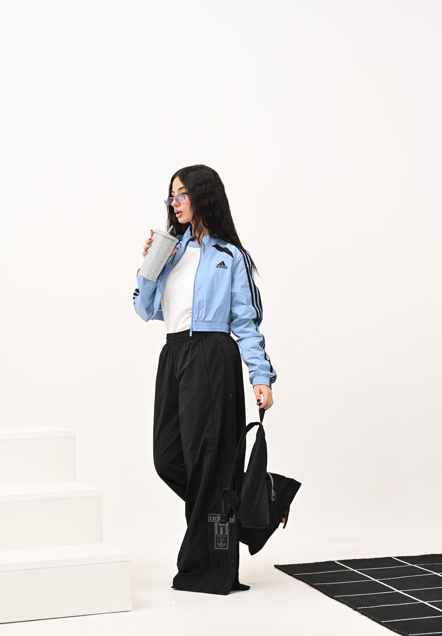 ADIDAS ORIGINALS Pantalone sportivo Adibreak nero da donna JV7486 ADIDAS ORIGINALS