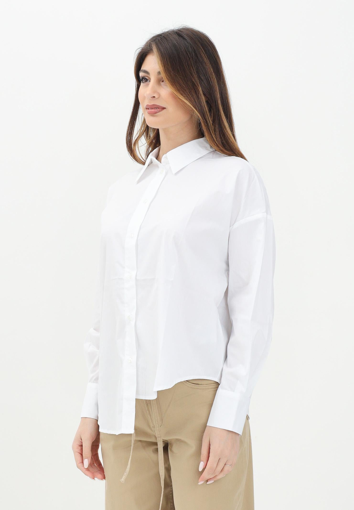 ONLY Camicia a manica lunga bianca da donna con fondo asimmetrico 15343842 BrightWhite ONLY