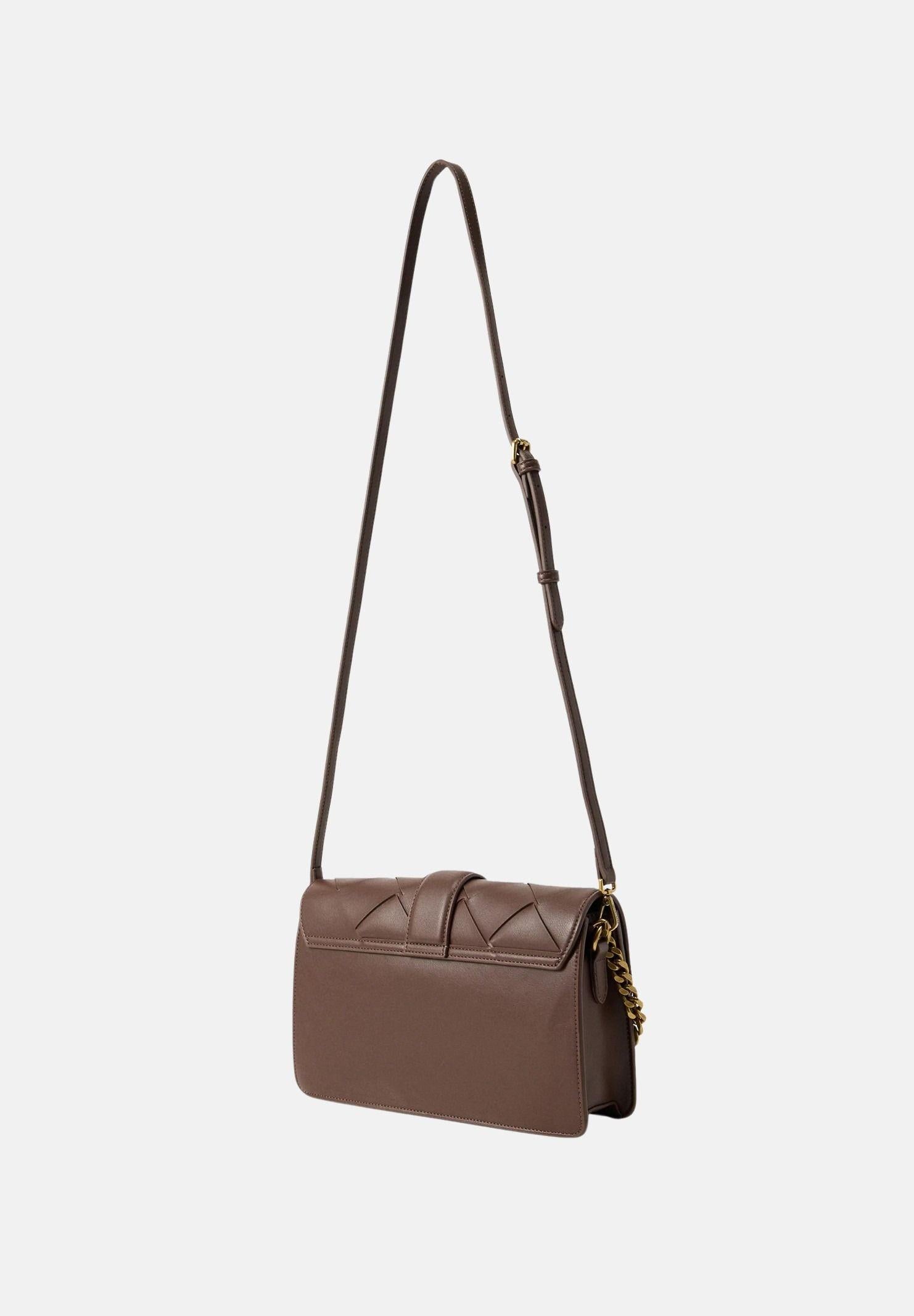 JUST CAVALLI Borsa a tracolla marrone da donna con fibbia 80RA4BM1ZSD88 772 JUST CAVALLI