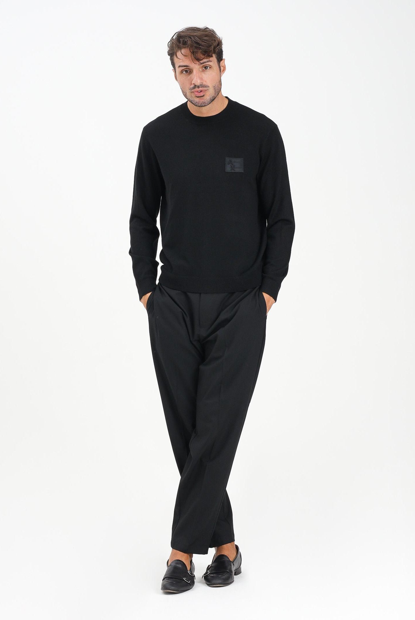 ARMANI EXCHANGE Pantalone elegante nero da uomo XM001207AF16678 UC001 ARMANI EXCHANGE